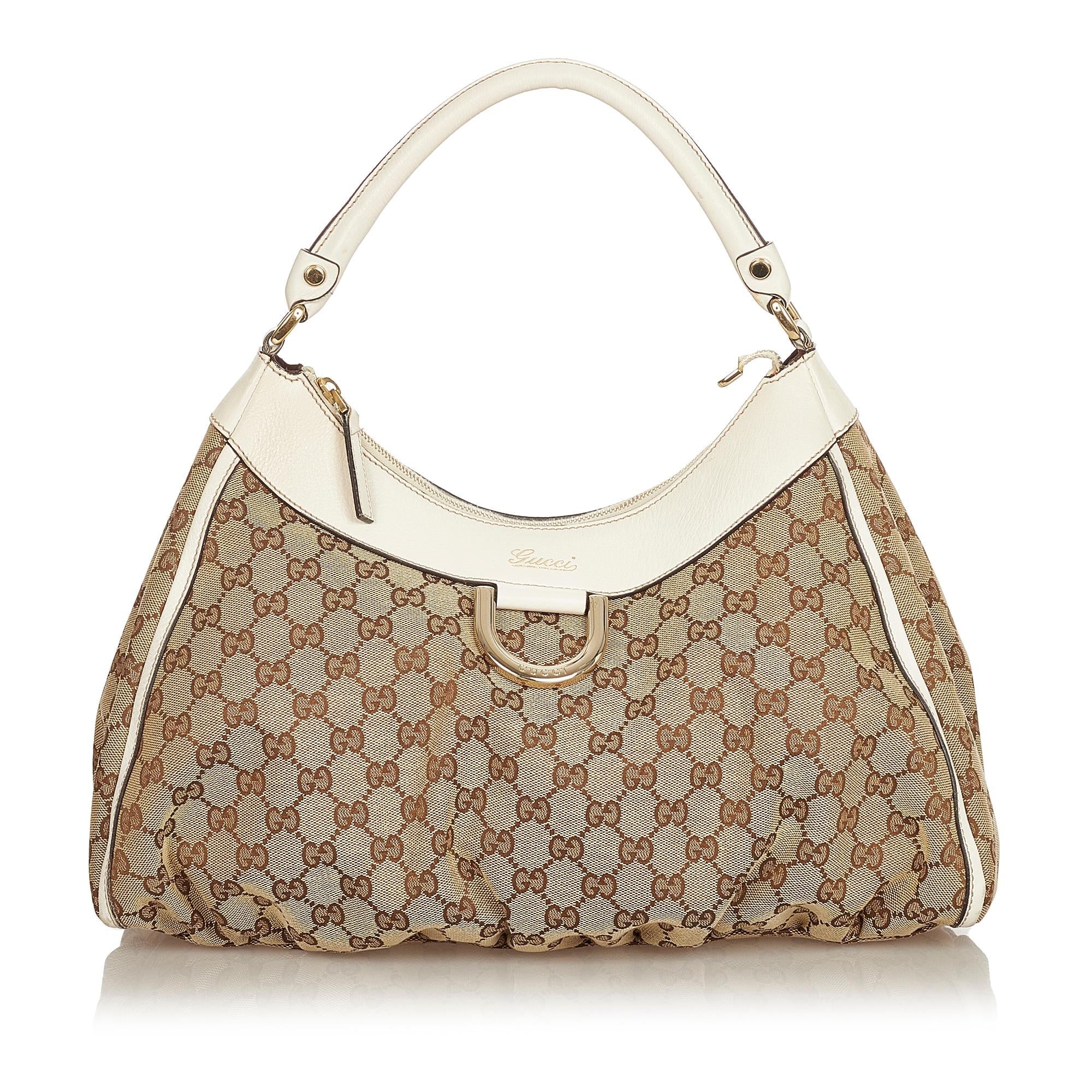 Gucci Gucci Canvas Abbey D-Ring Shoulder Bag (SHG-25134)
