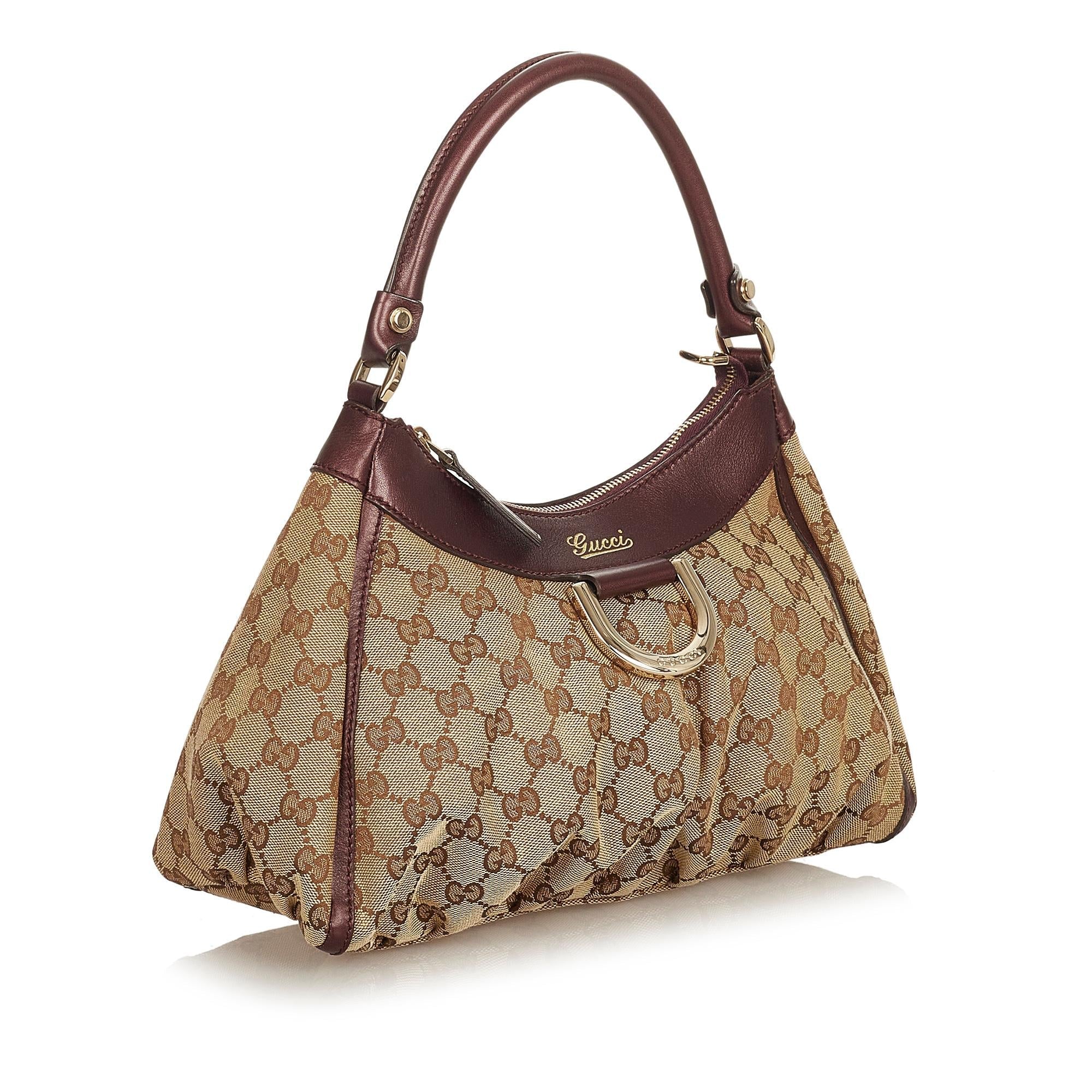 Gucci Gucci Canvas Abbey D-Ring Shoulder Bag (SHG-26649)