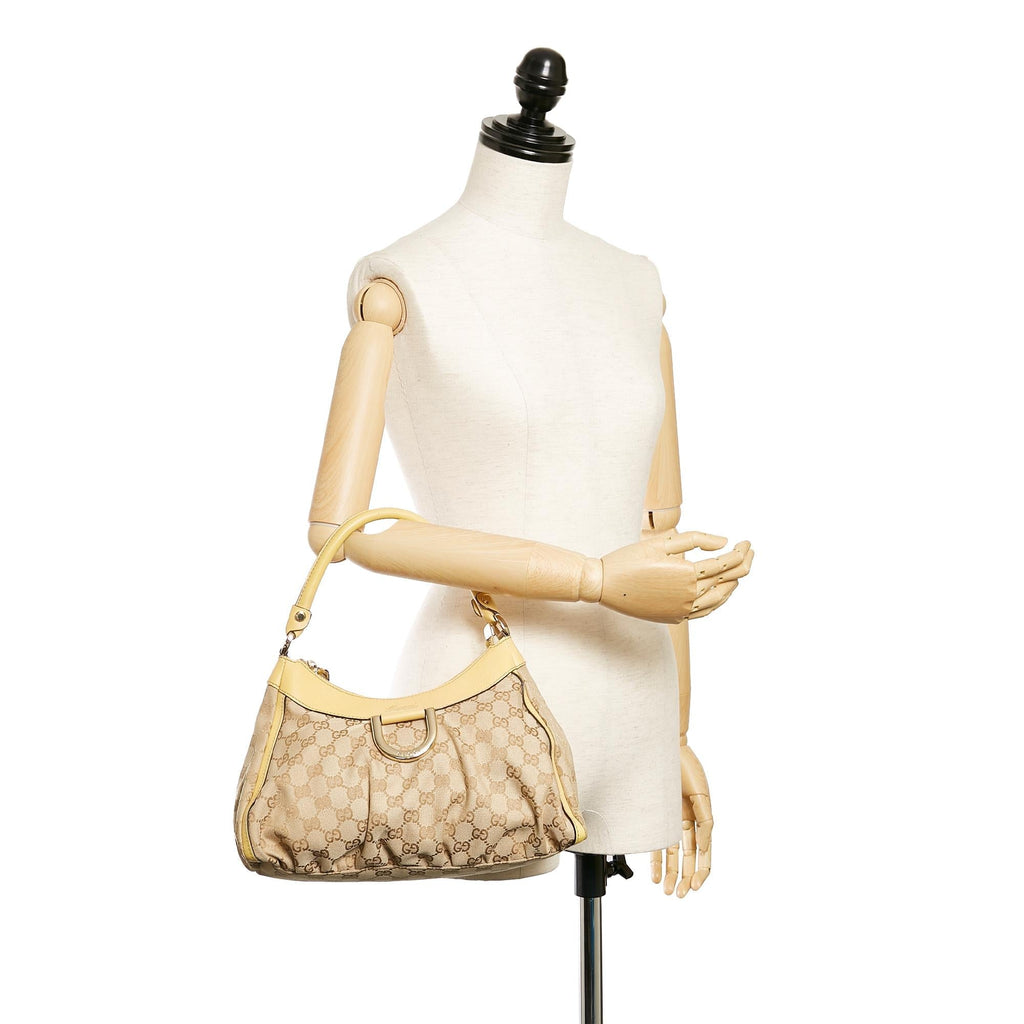 Gucci Gucci Canvas Abbey D-Ring Shoulder Bag (SHG-27458)