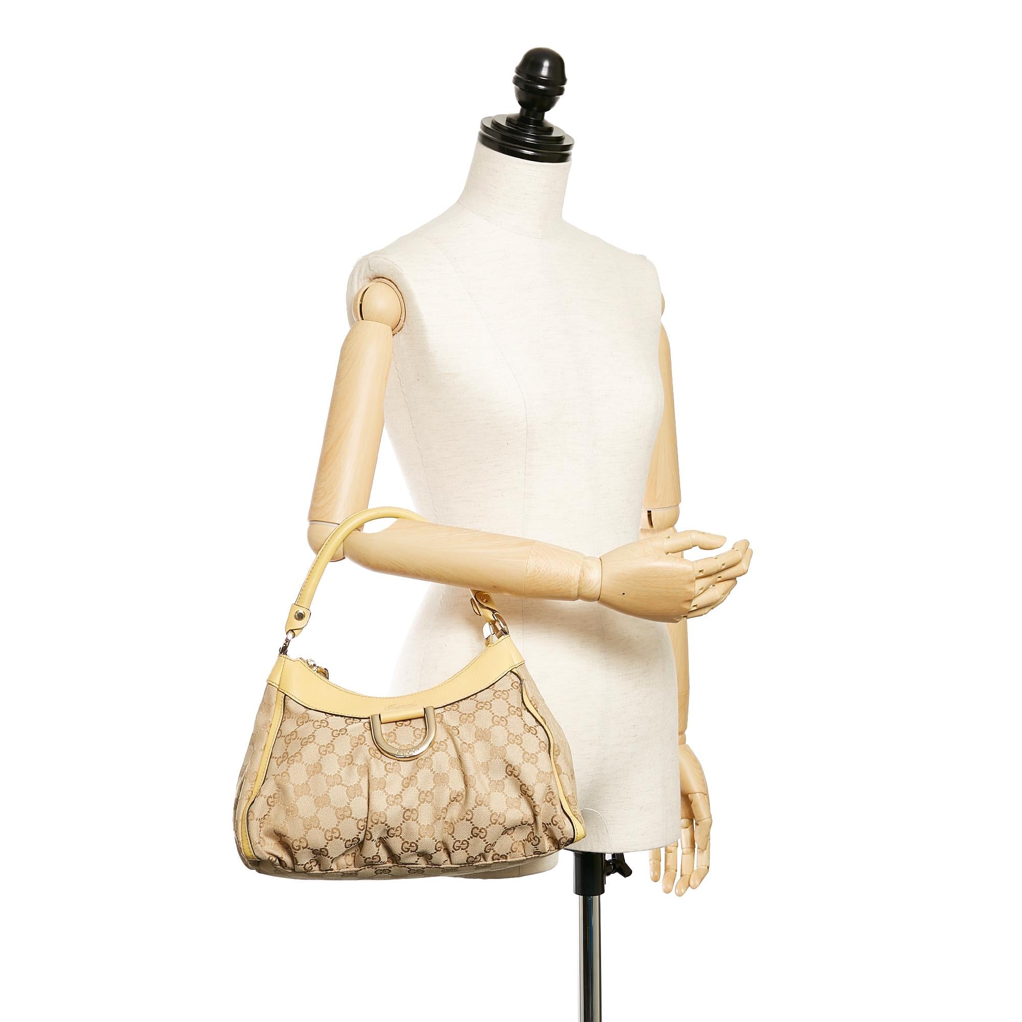 Gucci Gucci Canvas Abbey D-Ring Shoulder Bag (SHG-27458)