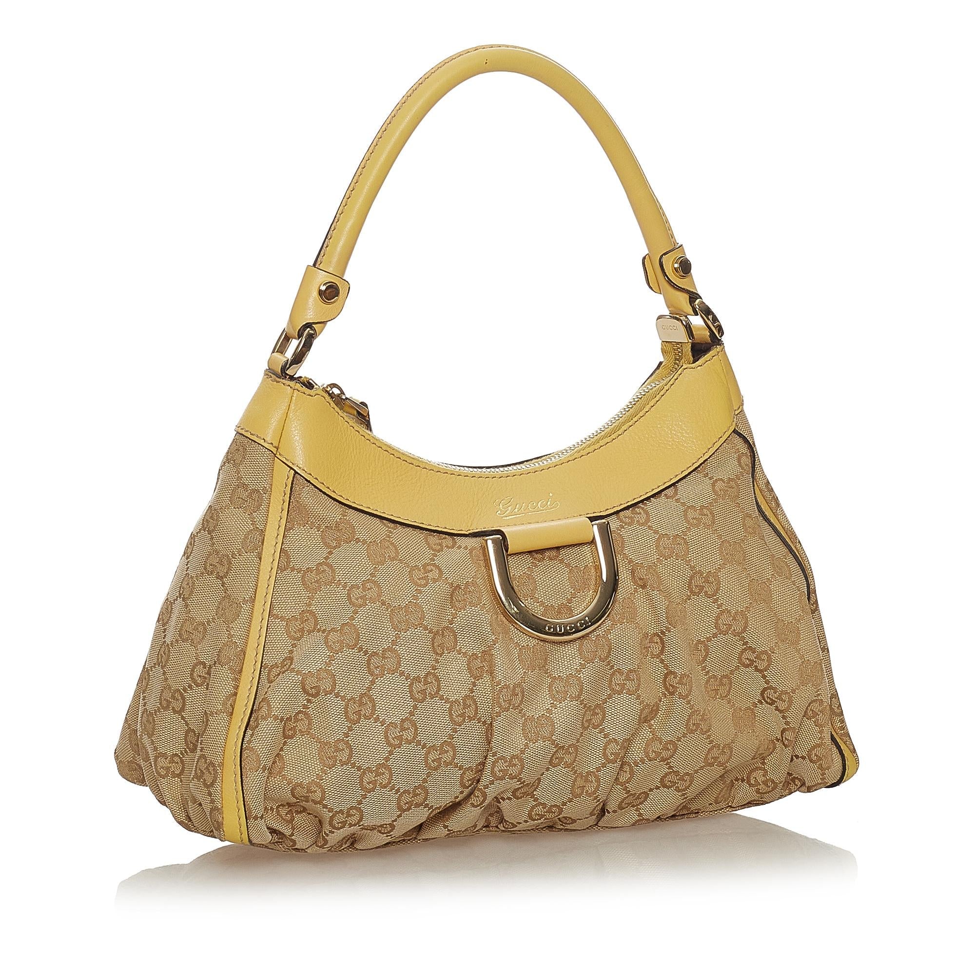 Gucci Gucci Canvas Abbey D-Ring Shoulder Bag (SHG-27458)