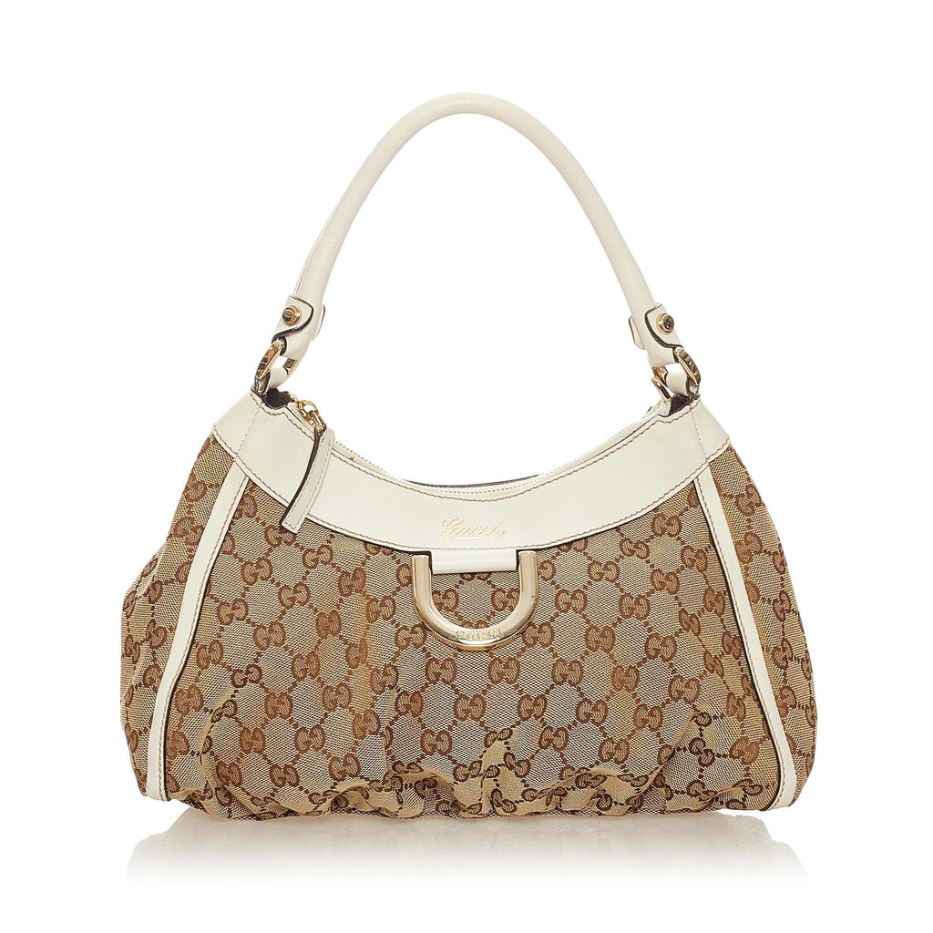 Gucci Gucci Canvas Abbey D-Ring Shoulder Bag (SHG-27519)