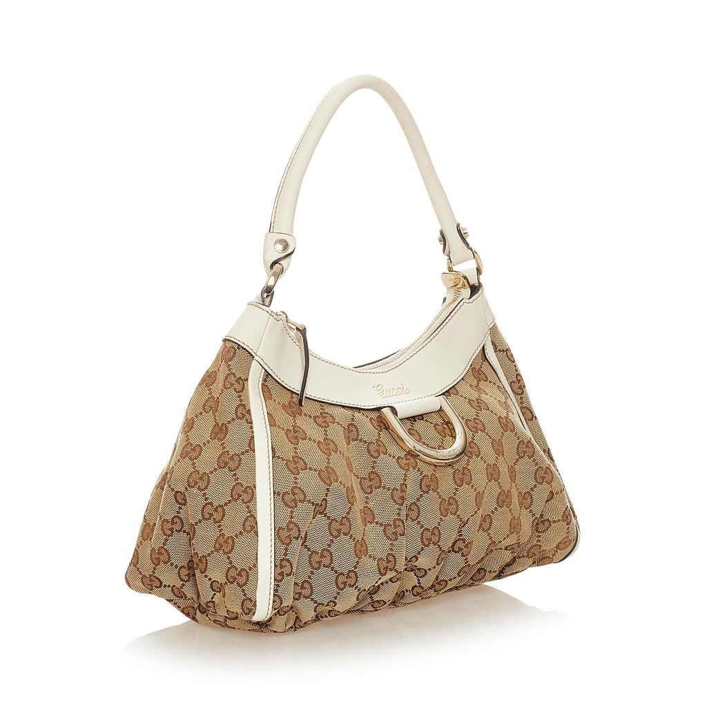 Gucci Gucci Canvas Abbey D-Ring Shoulder Bag (SHG-27519)