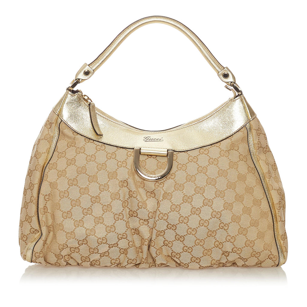 Gucci Gucci Canvas Abbey D-Ring Shoulder Bag (SHG-27540)