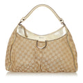 Gucci Gucci Canvas Abbey D-Ring Shoulder Bag (SHG-27540)