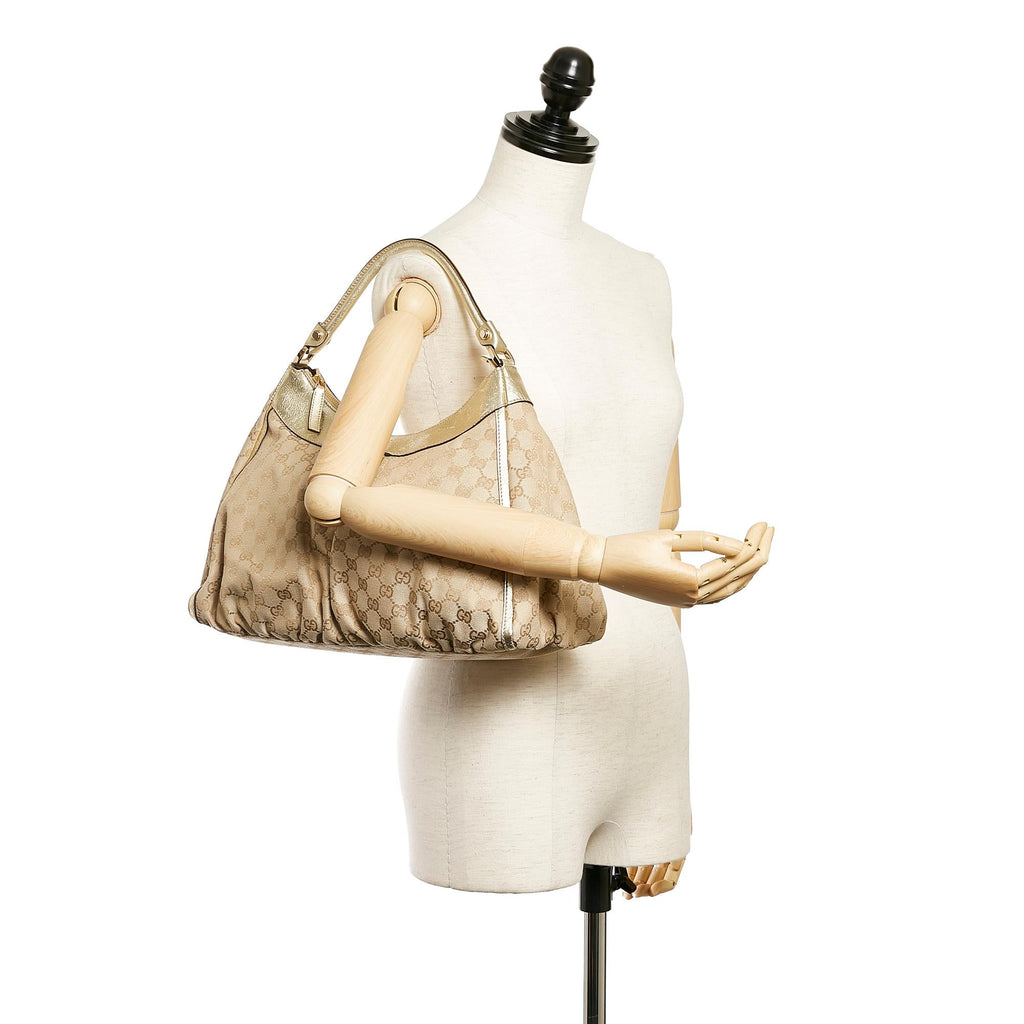 Gucci Gucci Canvas Abbey D-Ring Shoulder Bag (SHG-27540)