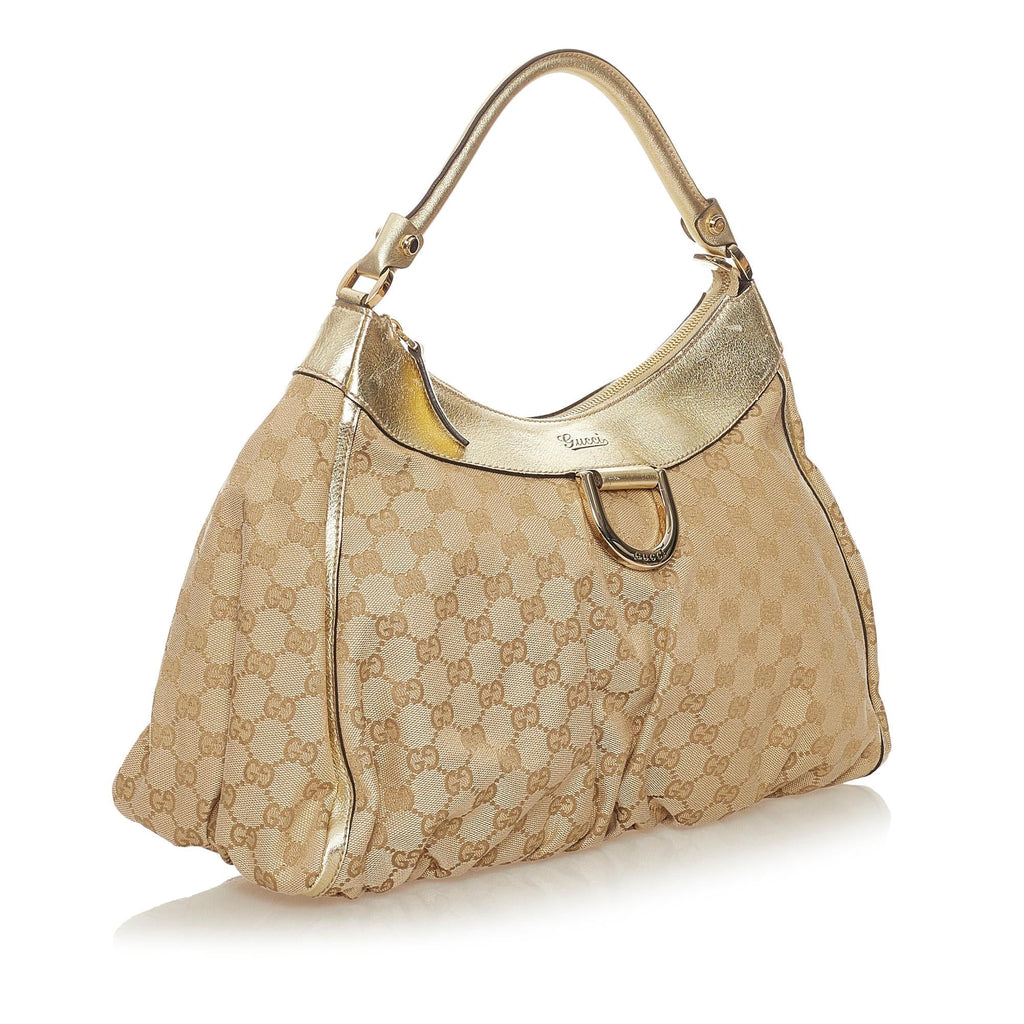Gucci Gucci Canvas Abbey D-Ring Shoulder Bag (SHG-27540)