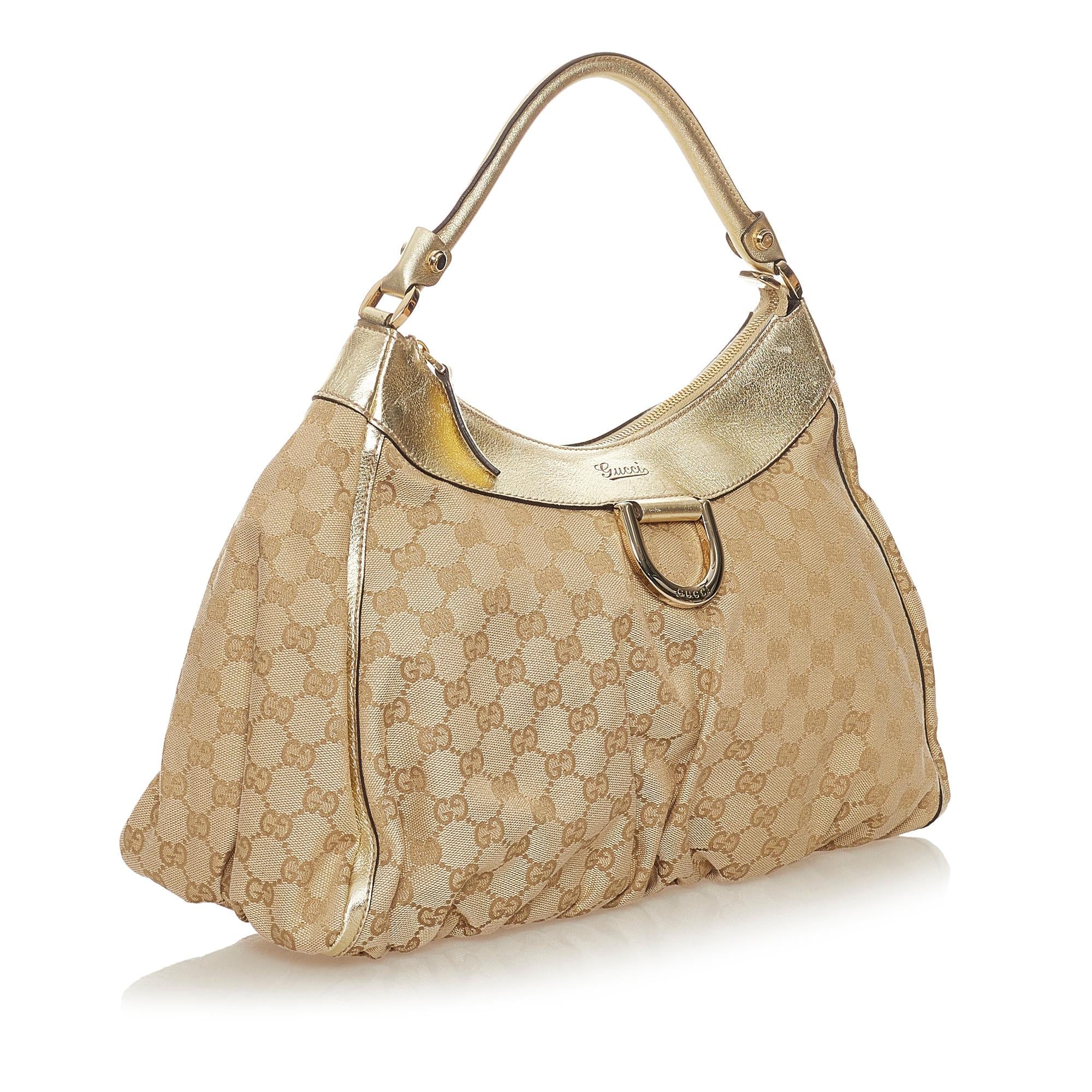 Gucci Gucci Canvas Abbey D-Ring Shoulder Bag (SHG-27540)