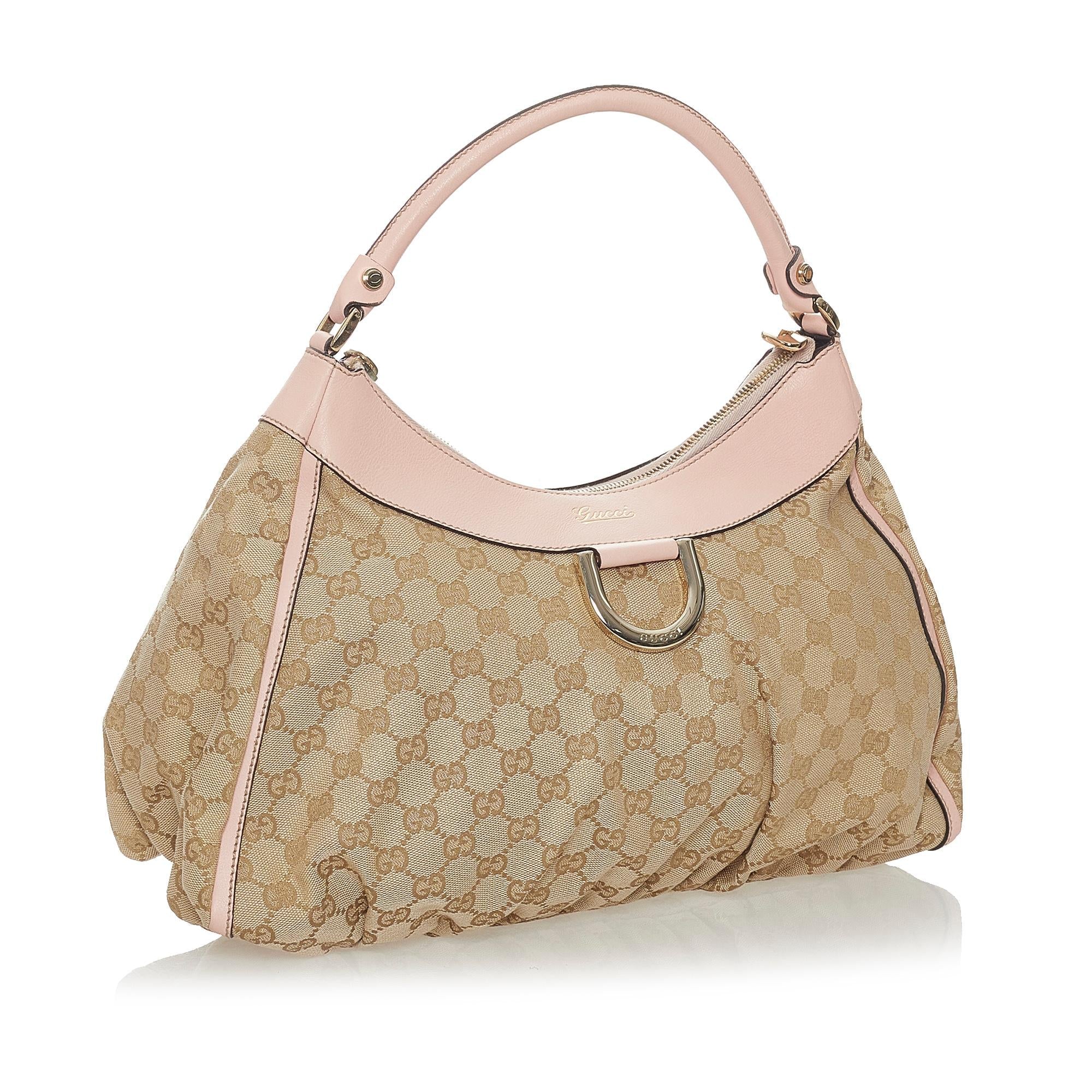 Gucci Gucci Canvas Abbey D-Ring Shoulder Bag (SHG-28069)