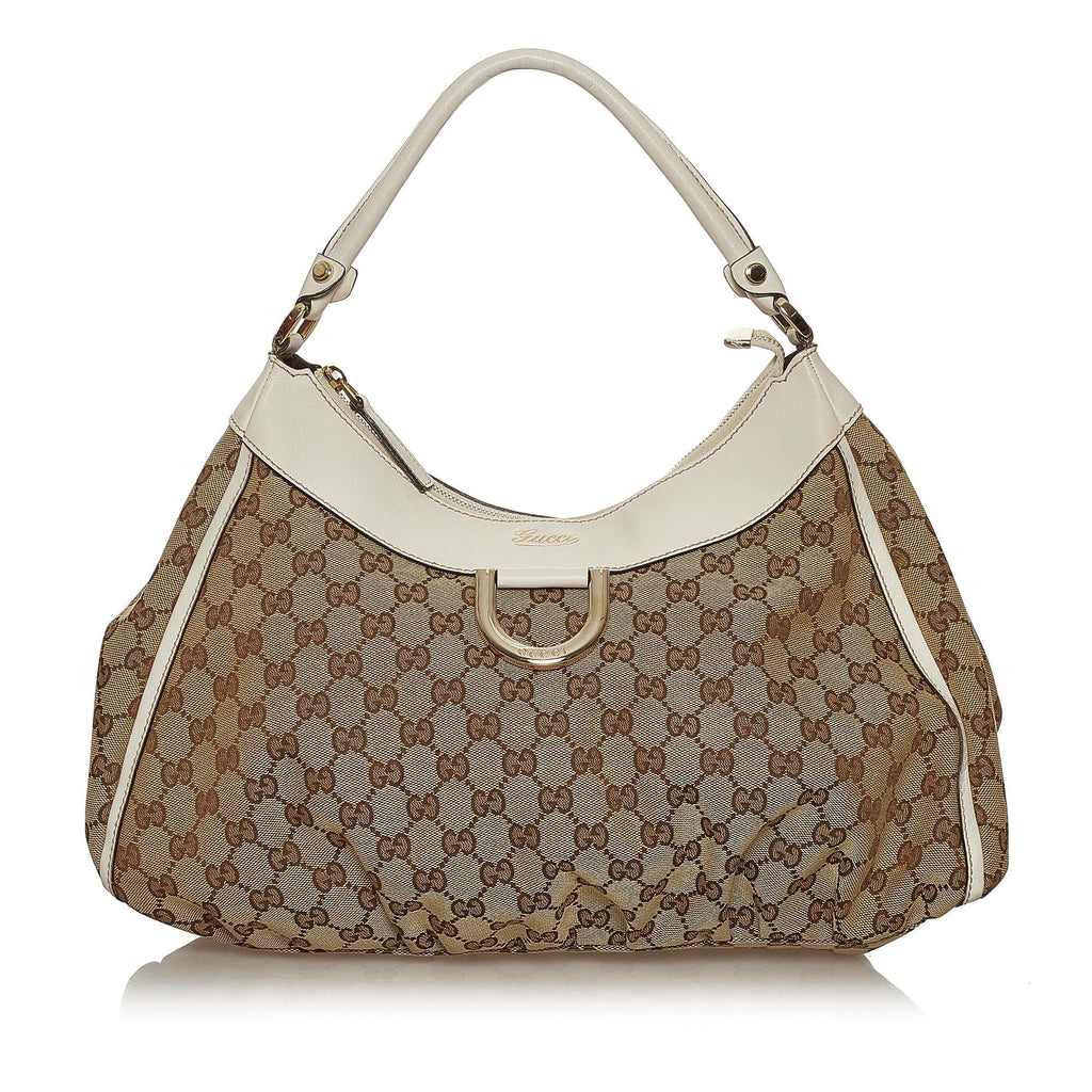 Gucci Gucci Canvas Abbey D-Ring Shoulder Bag (SHG-28858)