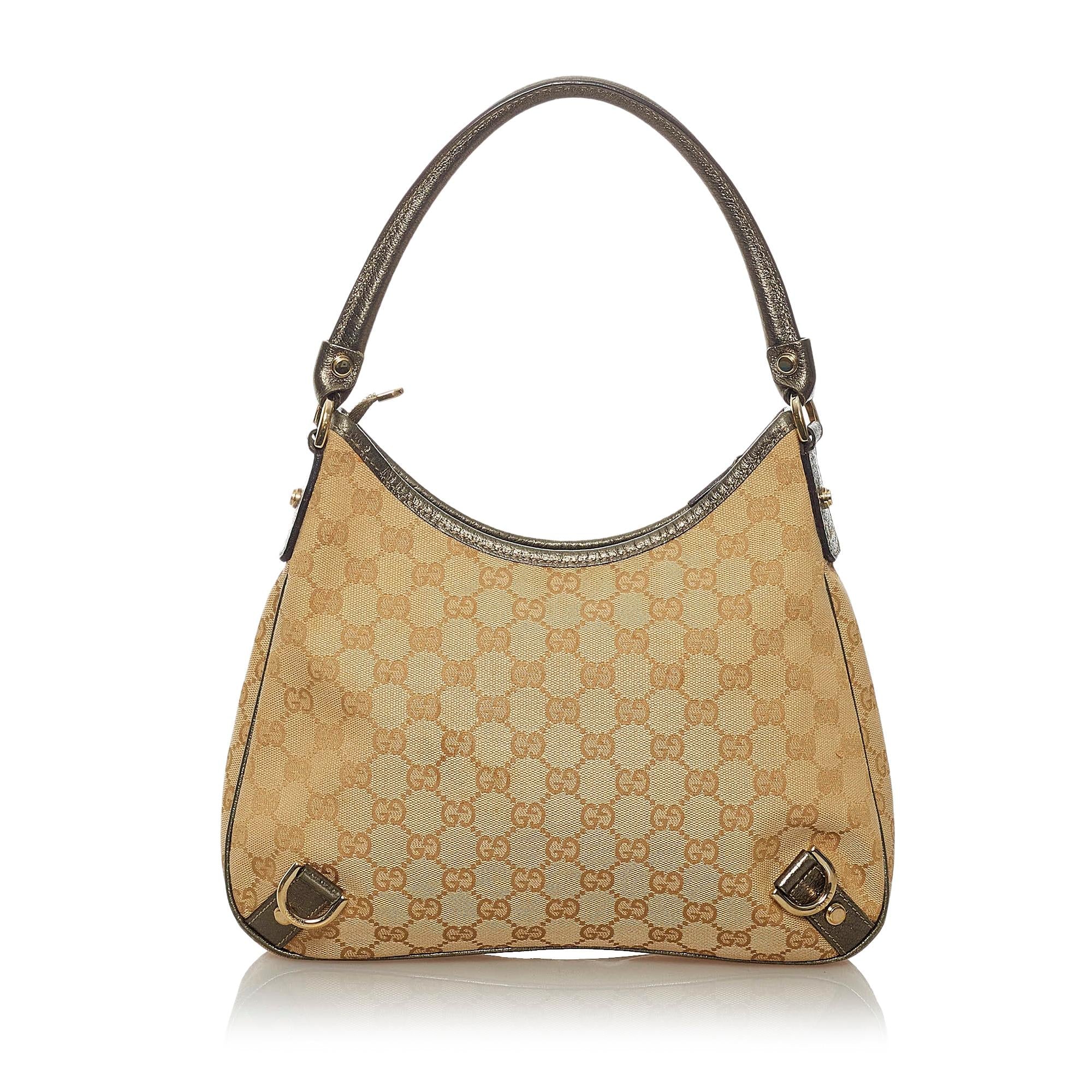 Gucci Gucci Canvas Abbey D-Ring Shoulder Bag (SHG-29053)