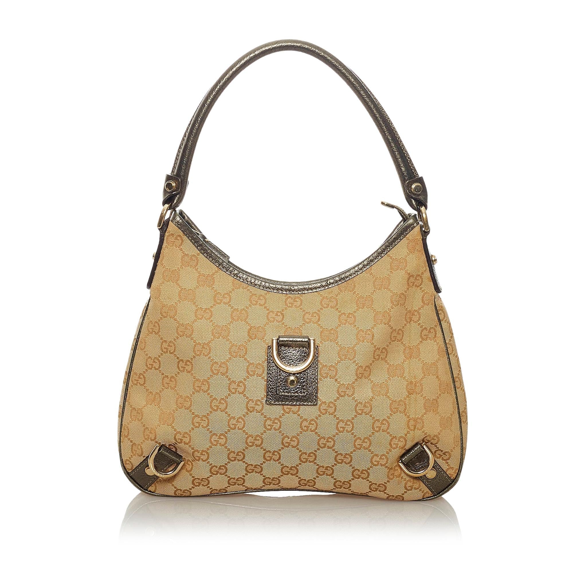 Gucci Gucci Canvas Abbey D-Ring Shoulder Bag (SHG-29053)