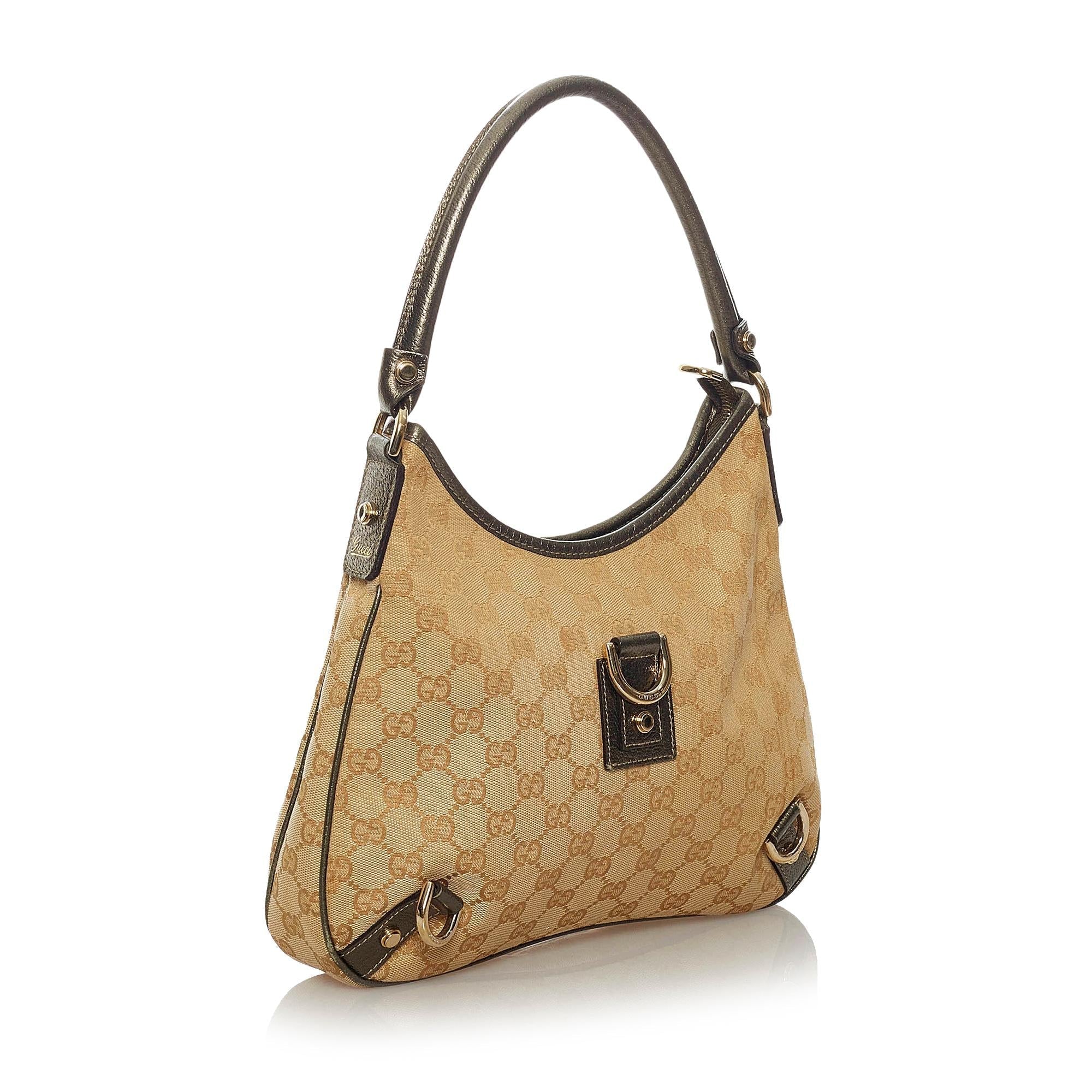 Gucci Gucci Canvas Abbey D-Ring Shoulder Bag (SHG-29053)