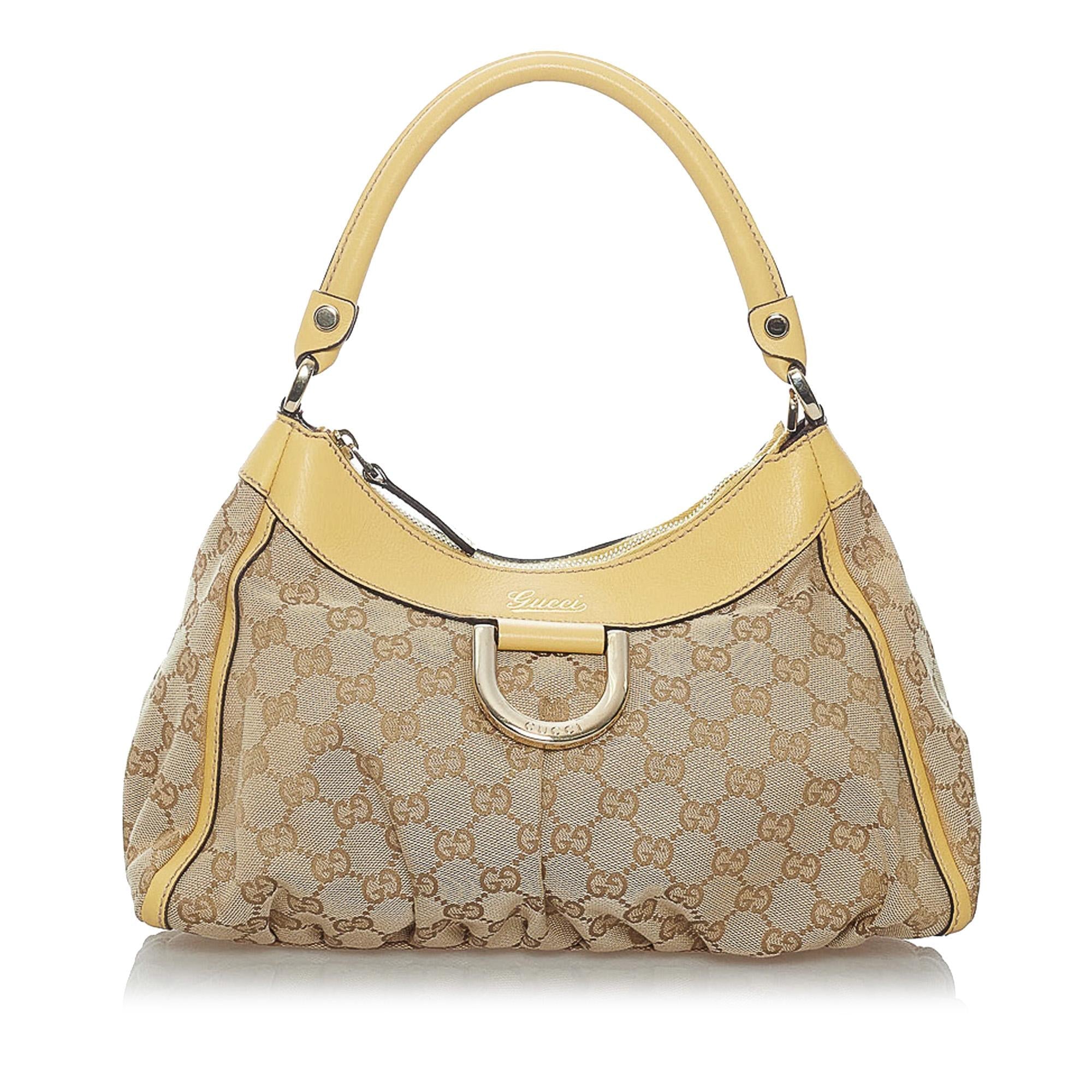 Gucci Gucci Canvas Abbey D-Ring Shoulder Bag (SHG-29541)