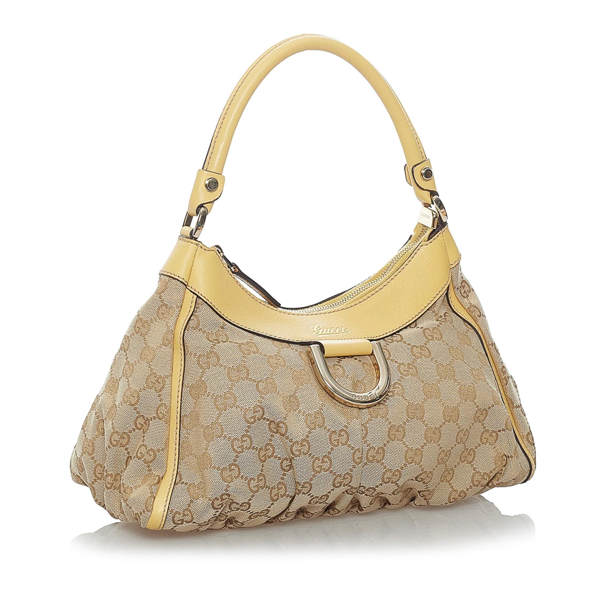Gucci Gucci Canvas Abbey D-Ring Shoulder Bag (SHG-29541)