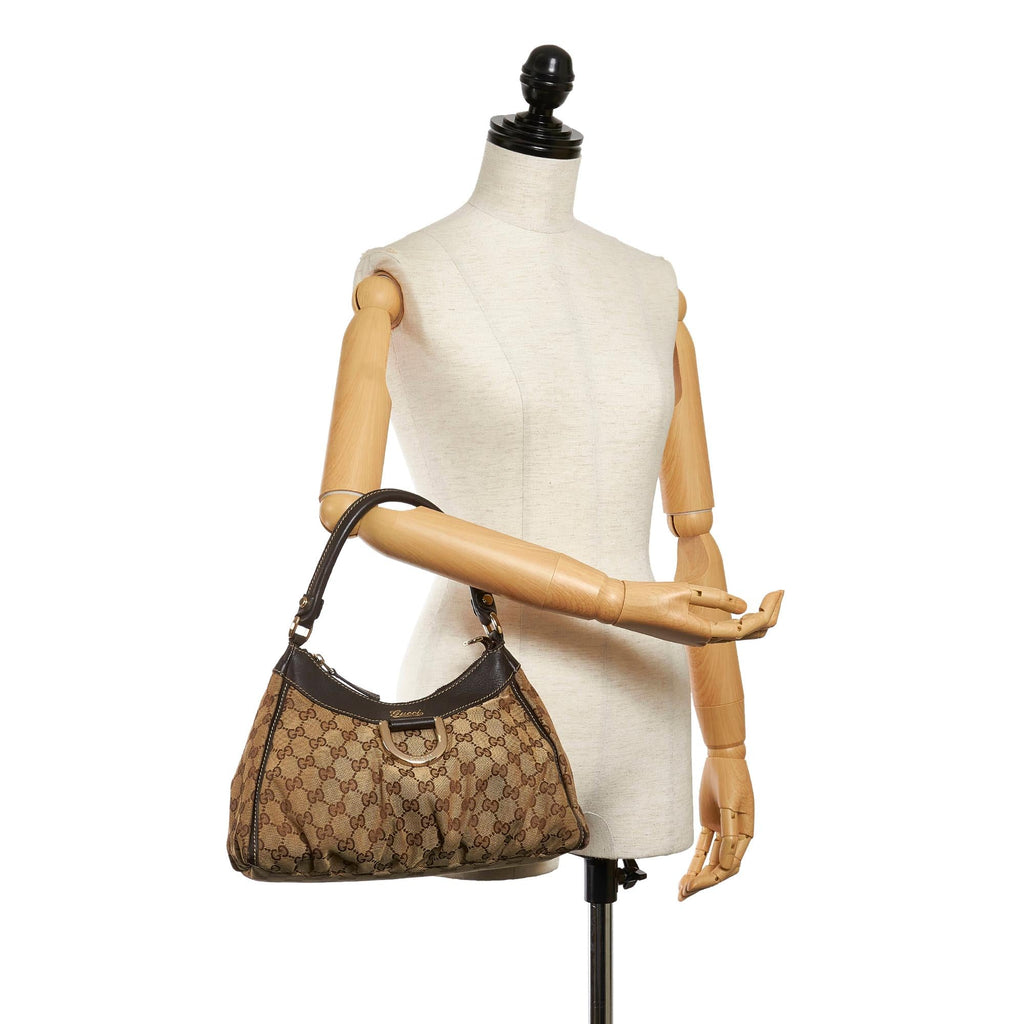 Gucci Gucci Canvas Abbey D-Ring Shoulder Bag (SHG-29860)