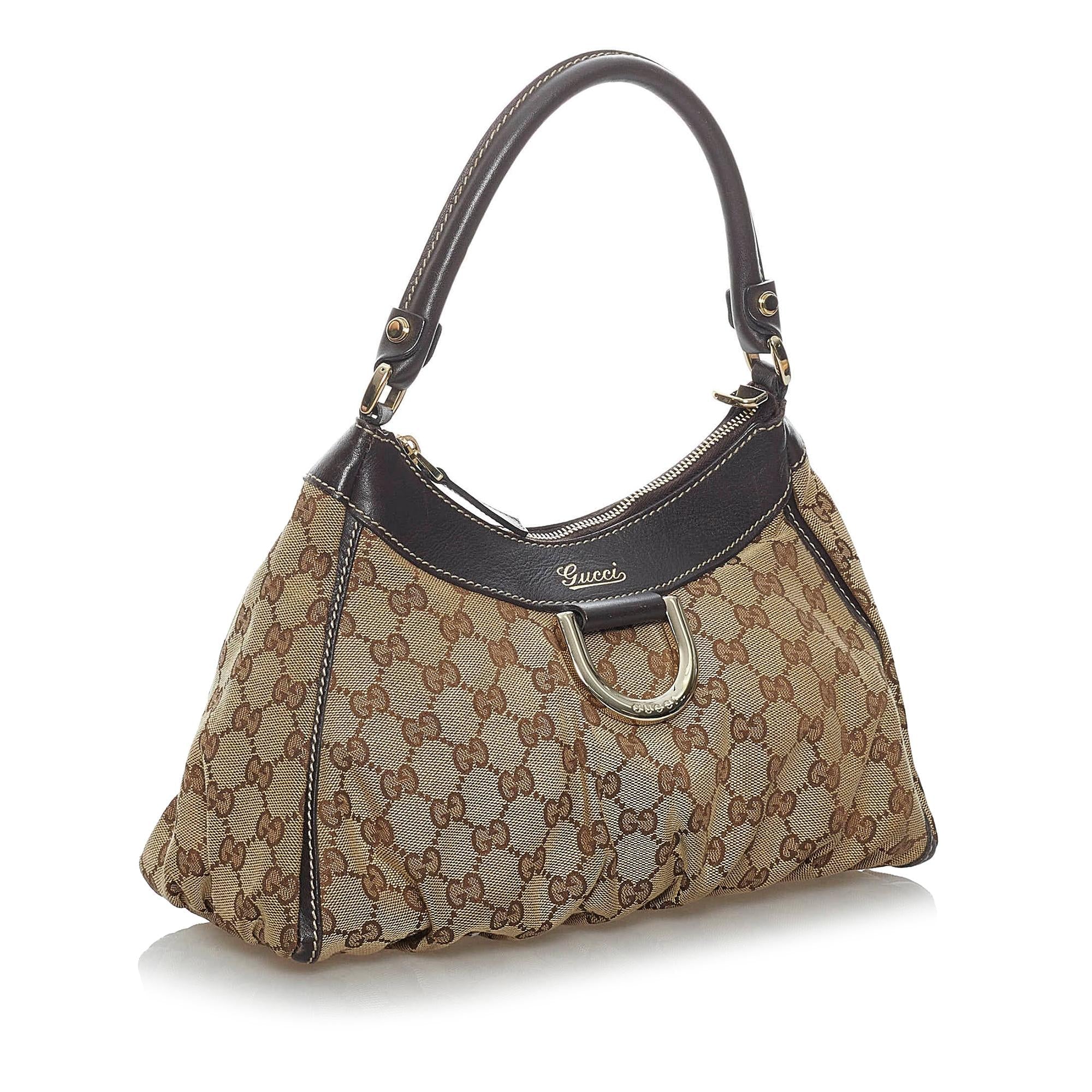Gucci Gucci Canvas Abbey D-Ring Shoulder Bag (SHG-29860)