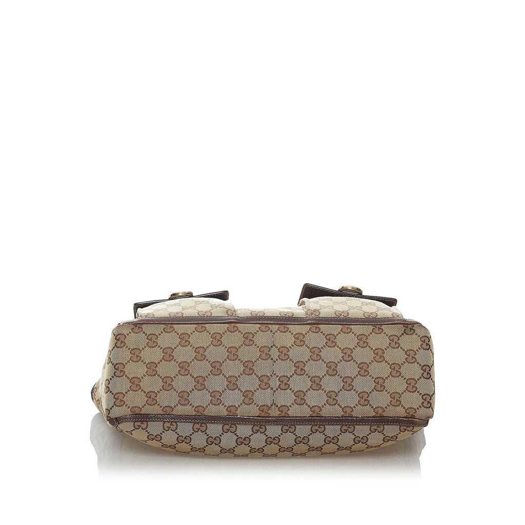 Gucci Gucci Canvas Abbey D-Ring Shoulder Bag (SHG-29968)