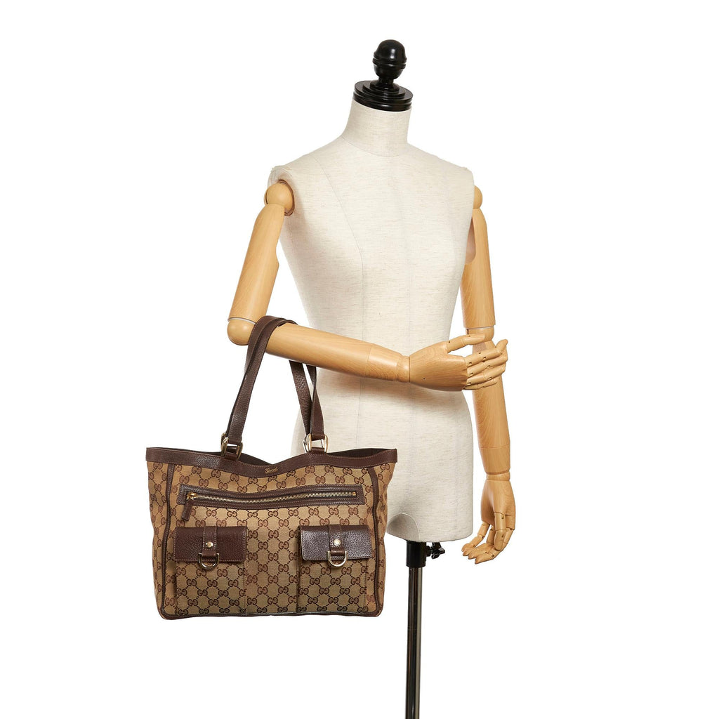 Gucci Gucci Canvas Abbey D-Ring Shoulder Bag (SHG-29968)