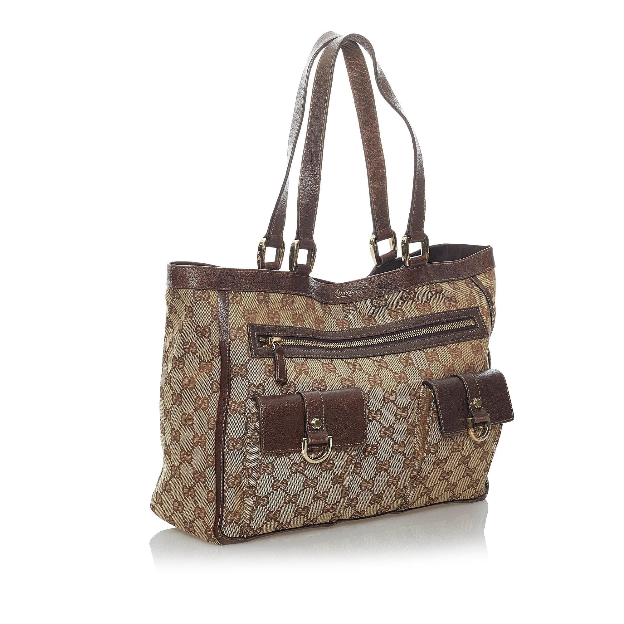 Gucci Gucci Canvas Abbey D-Ring Shoulder Bag (SHG-29968)