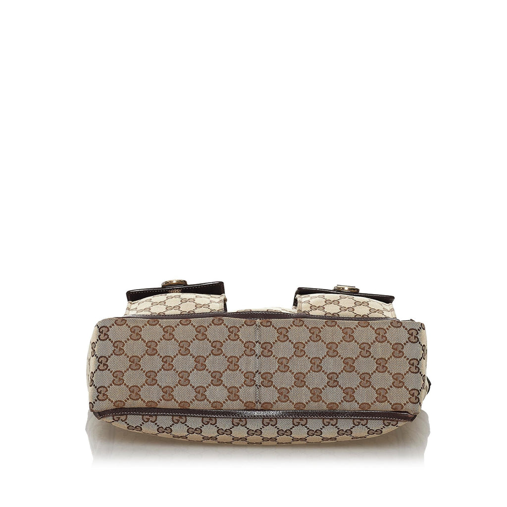 Gucci Gucci Canvas Abbey D-Ring Shoulder Bag (SHG-30118)