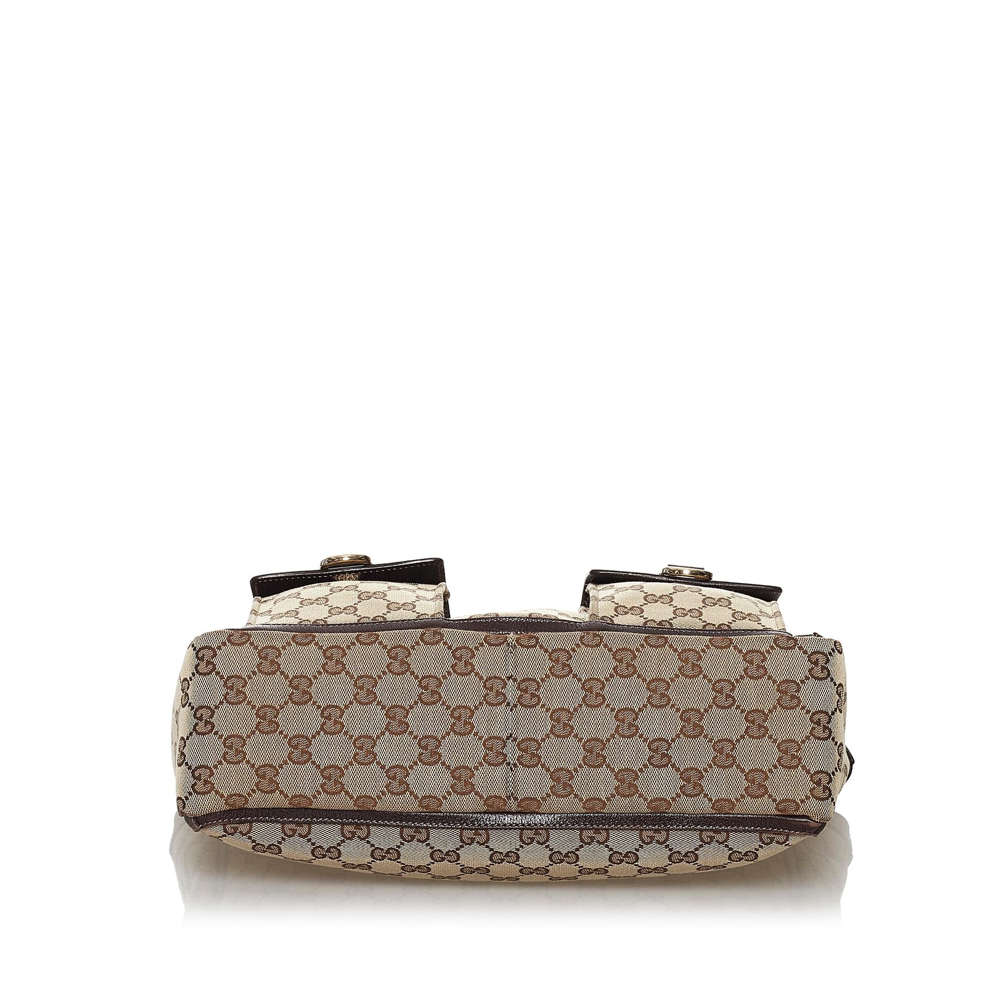 Gucci Gucci Canvas Abbey D-Ring Shoulder Bag (SHG-30118)