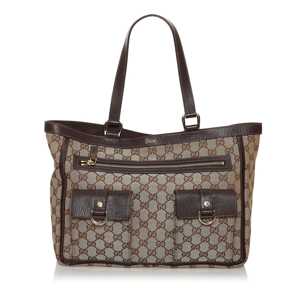 Gucci Gucci Canvas Abbey D-Ring Shoulder Bag (SHG-30118)