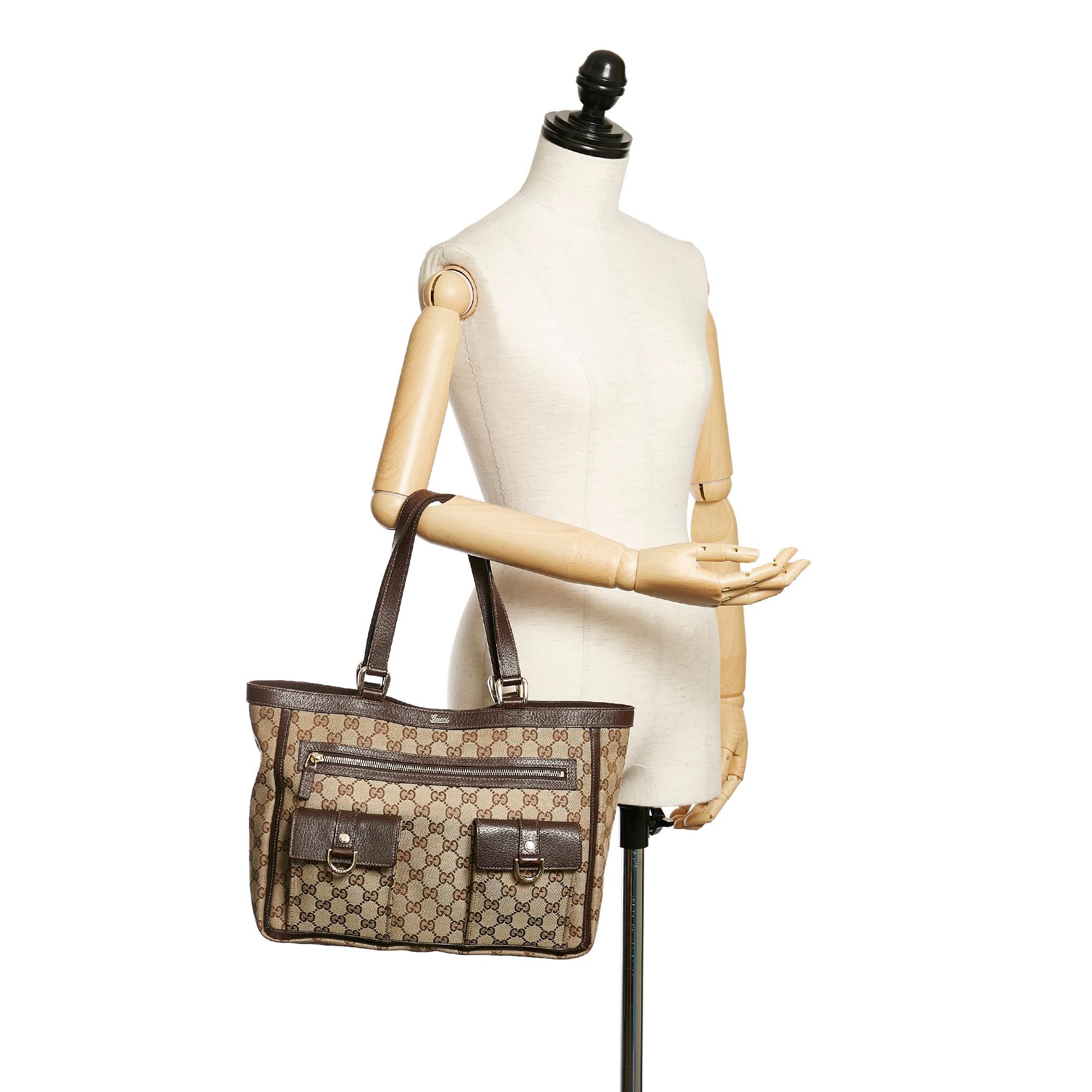 Gucci Gucci Canvas Abbey D-Ring Shoulder Bag (SHG-30118)