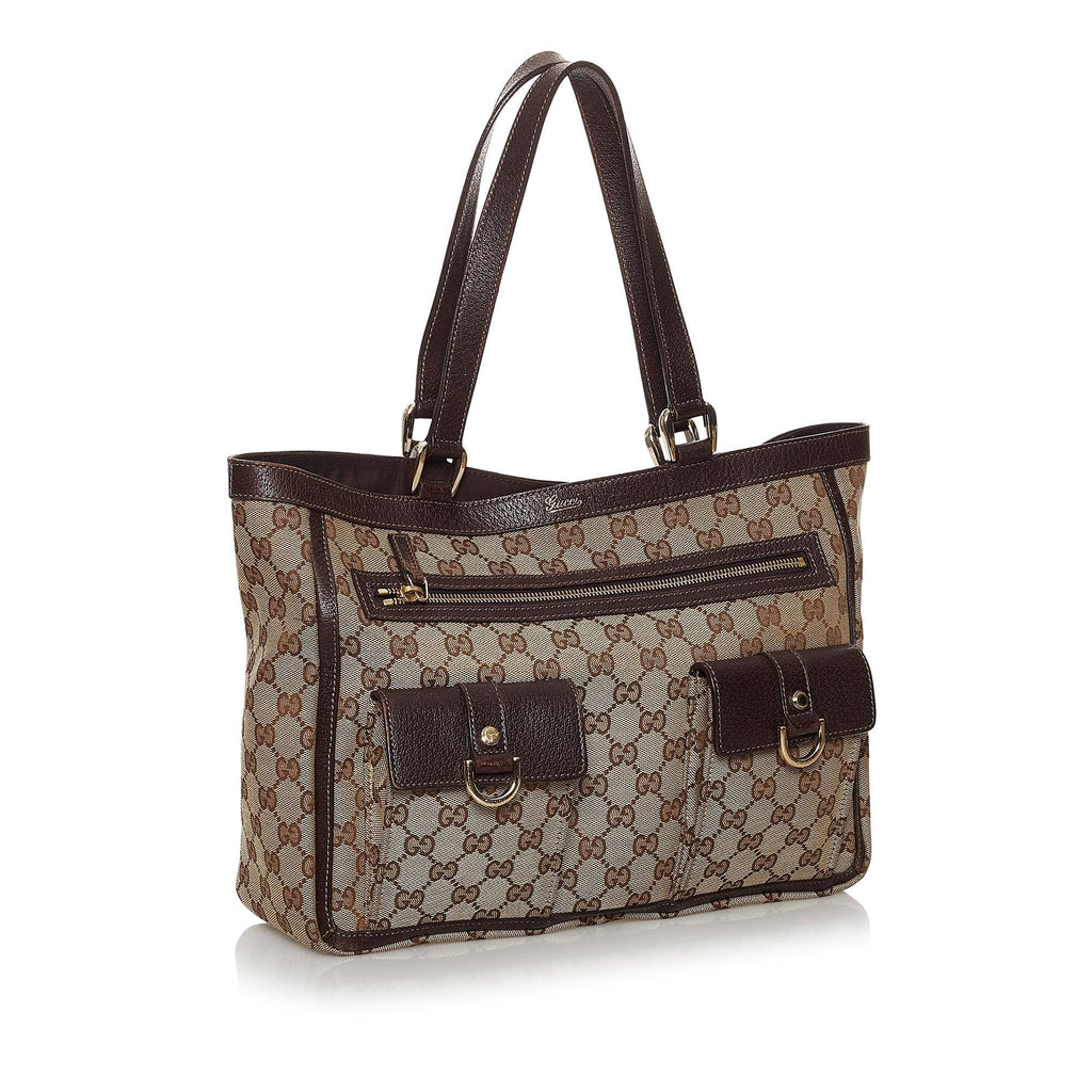 Gucci Gucci Canvas Abbey D-Ring Shoulder Bag (SHG-30118)