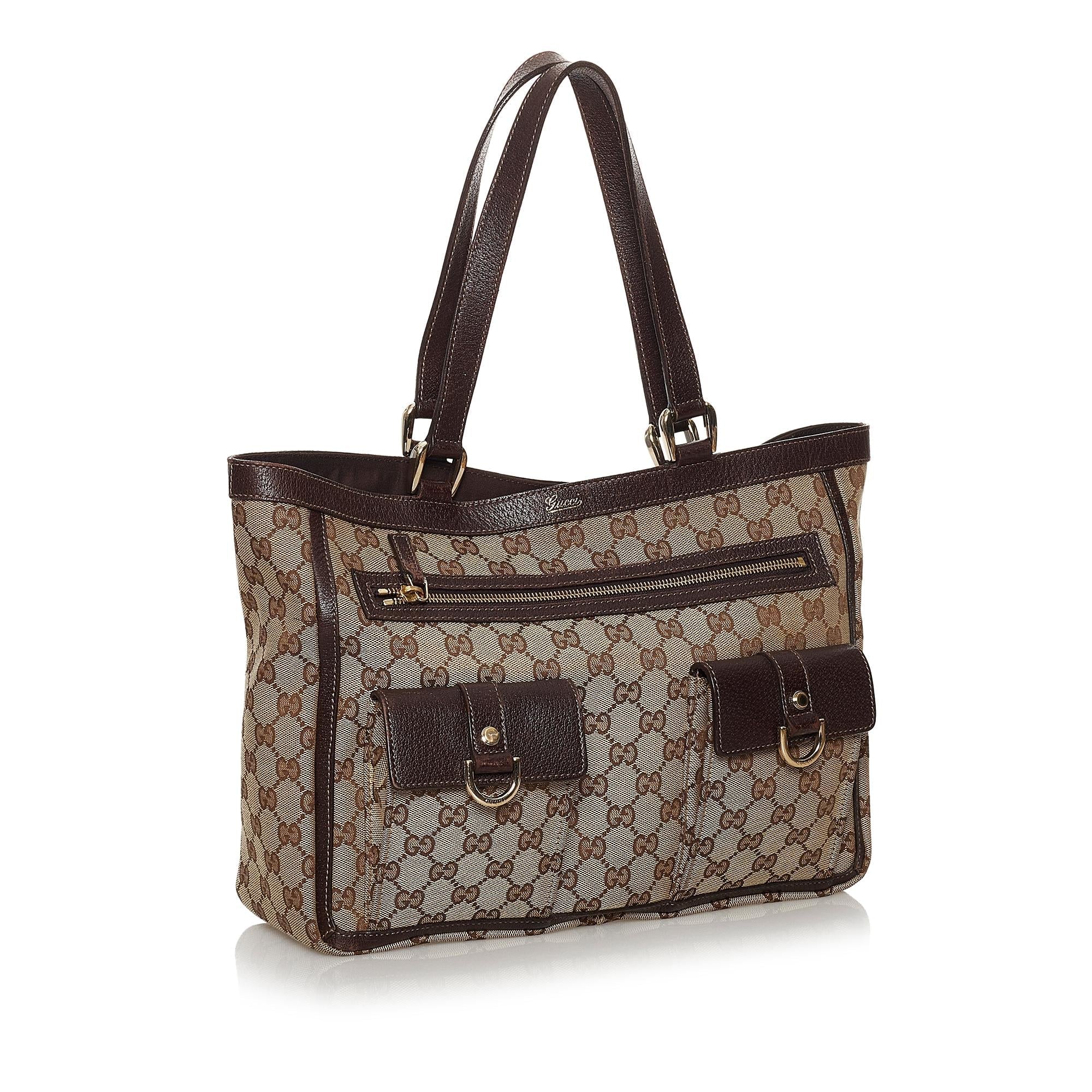 Gucci Gucci Canvas Abbey D-Ring Shoulder Bag (SHG-30118)