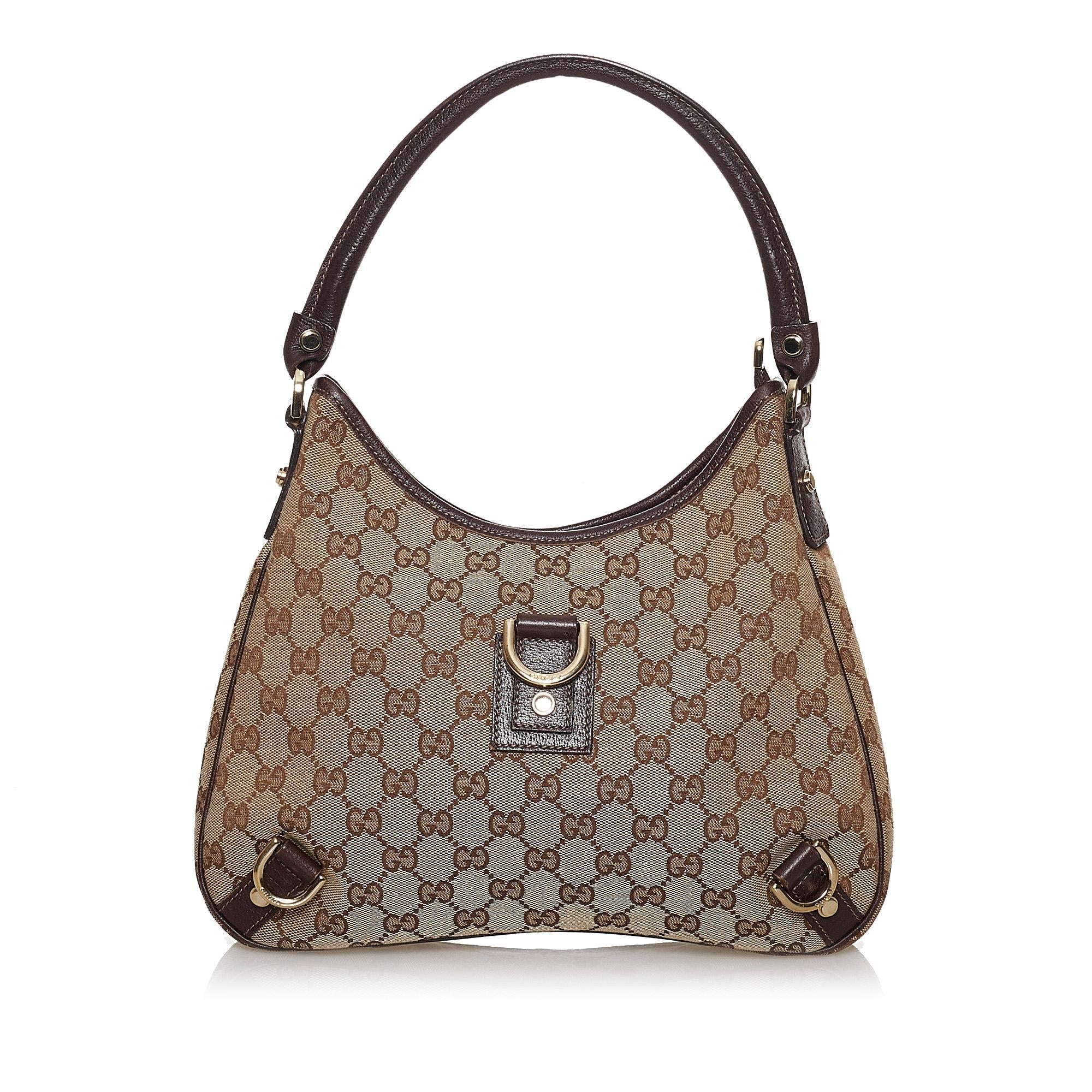 Gucci Gucci Canvas Abbey D-Ring Shoulder Bag (SHG-30808)