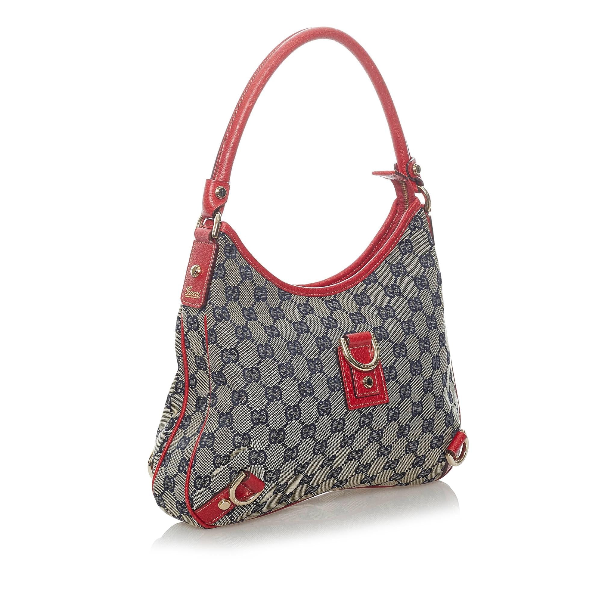 Gucci Gucci Canvas Abbey D-Ring Shoulder Bag (SHG-30958)
