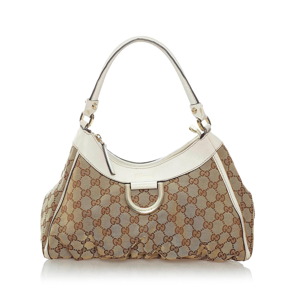 Gucci Gucci Canvas Abbey D-Ring Shoulder Bag (SHG-30987)