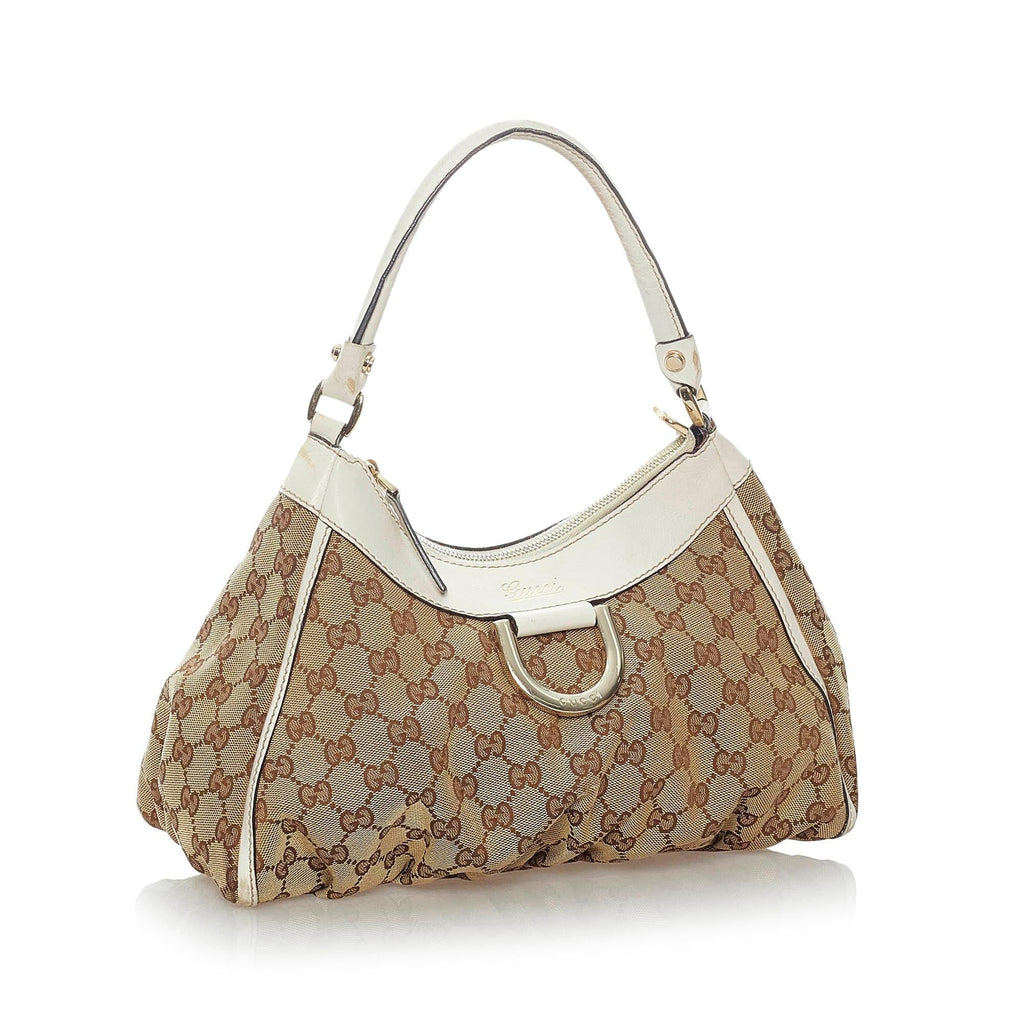Gucci Gucci Canvas Abbey D-Ring Shoulder Bag (SHG-30987)