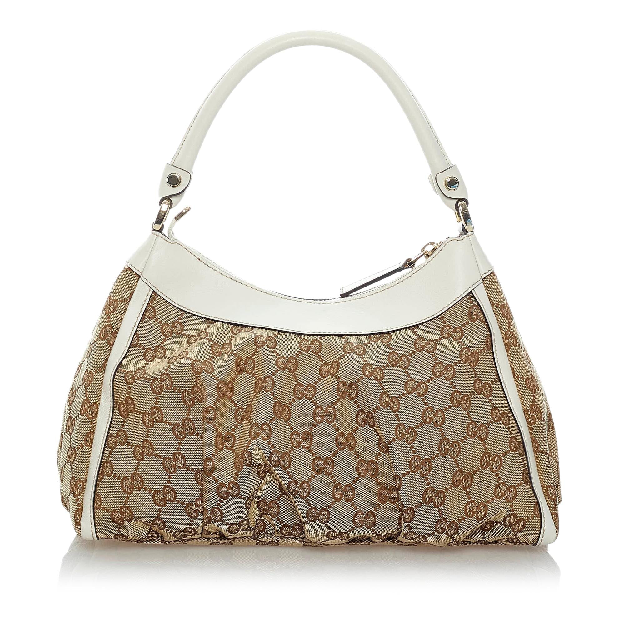 Gucci GG Canvas Abbey D-Ring Shoulder Bag (SHG-31321)