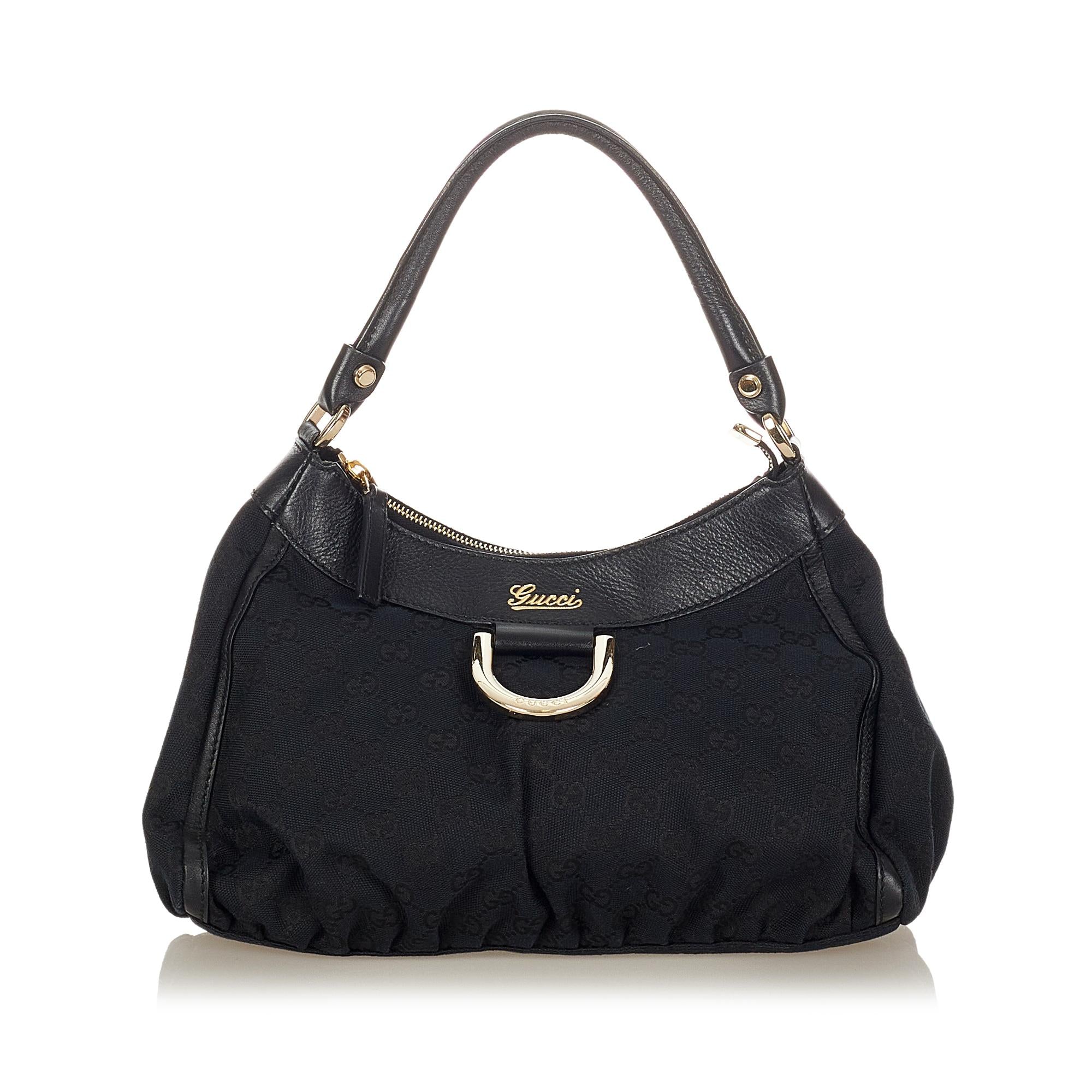 Gucci Gucci Canvas Abbey D-Ring Shoulder Bag (SHG-31950)