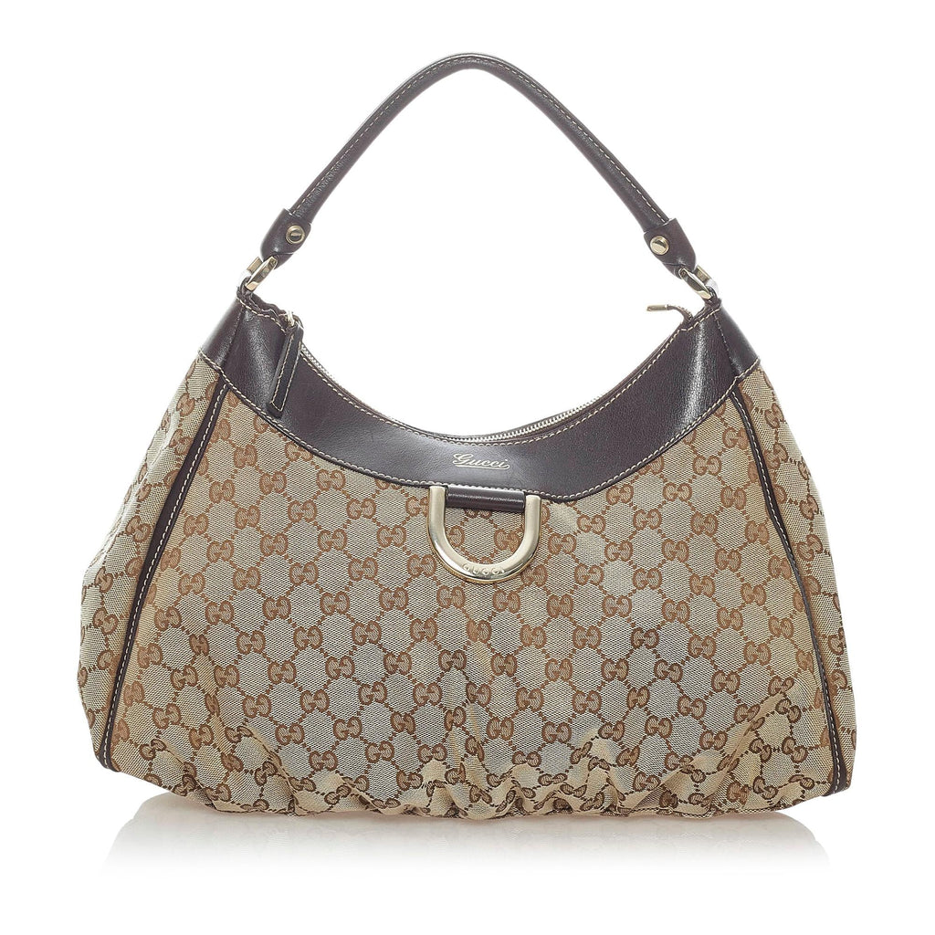 Gucci Gucci Canvas Abbey D-Ring Shoulder Bag (SHG-32413)