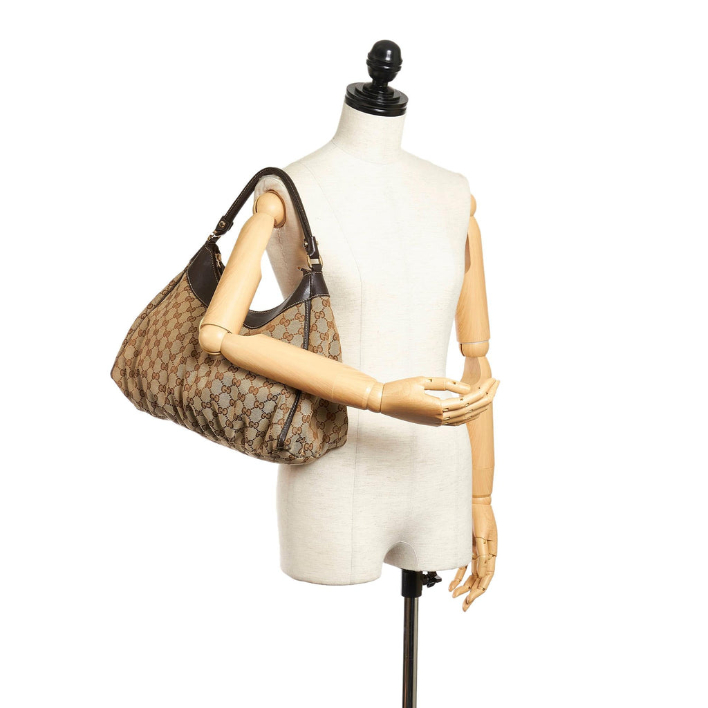 Gucci Gucci Canvas Abbey D-Ring Shoulder Bag (SHG-32413)