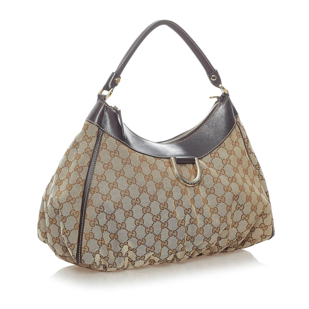 Gucci Gucci Canvas Abbey D-Ring Shoulder Bag (SHG-32413)