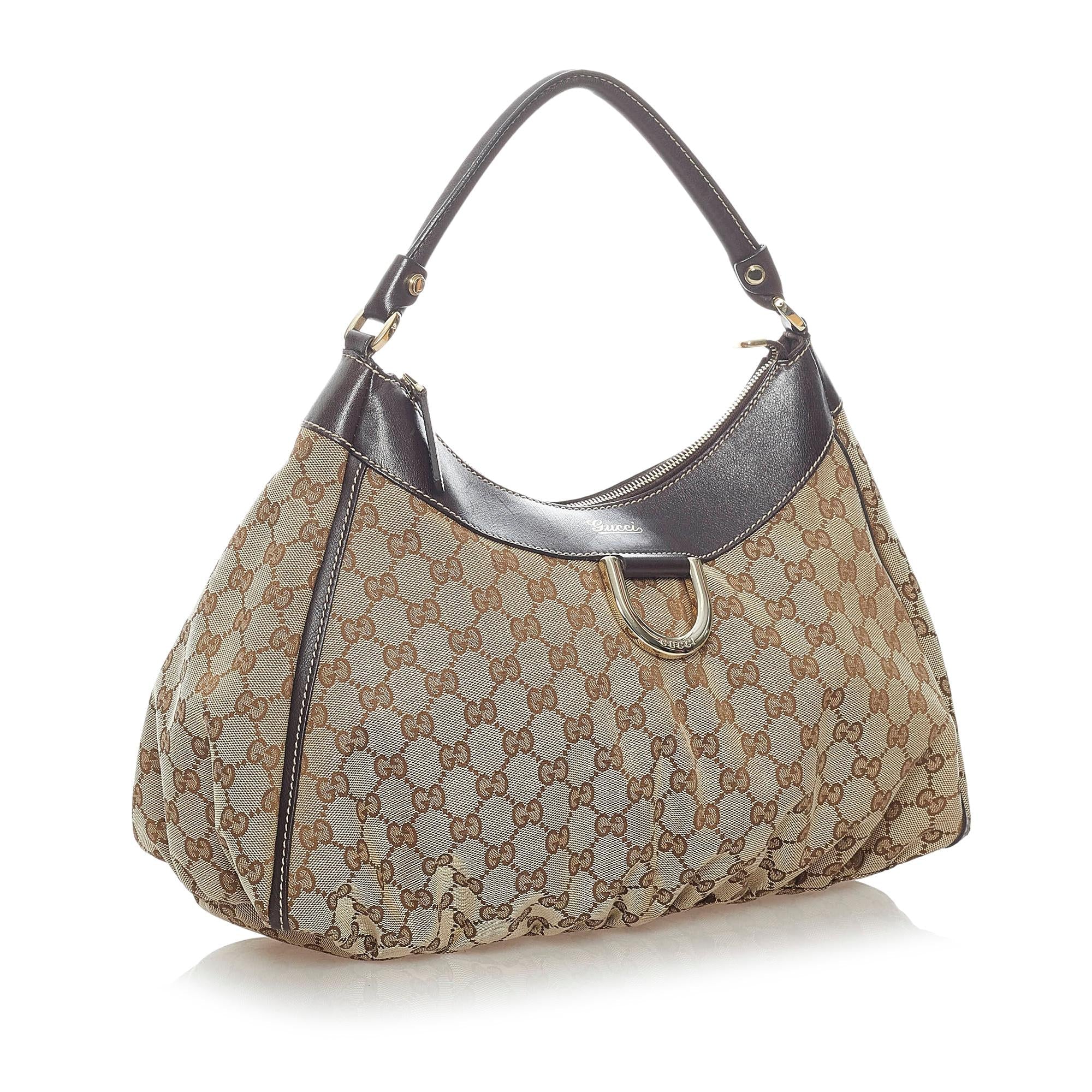 Gucci Gucci Canvas Abbey D-Ring Shoulder Bag (SHG-32413)