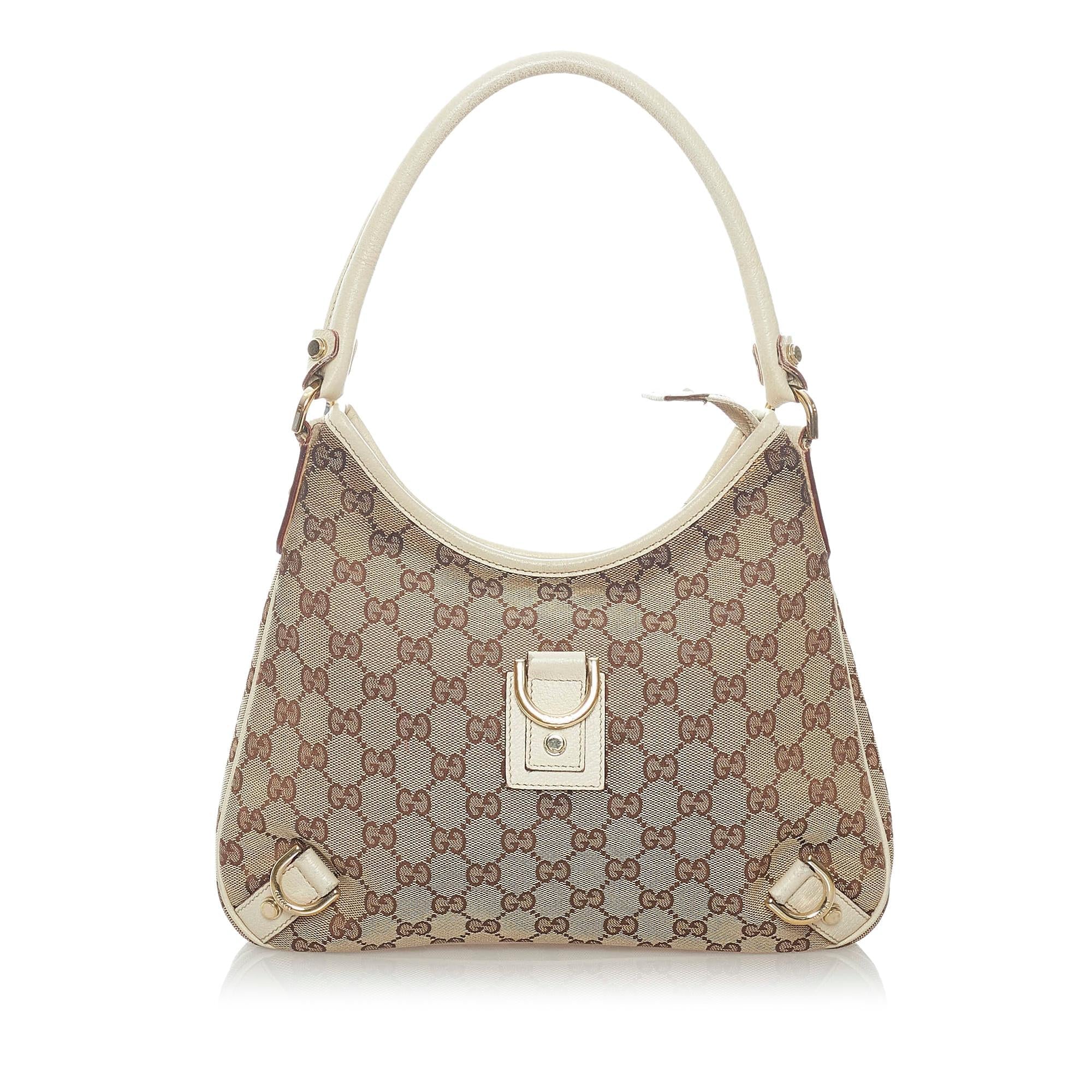 Gucci Gucci Canvas Abbey D-Ring Shoulder Bag (SHG-32884)