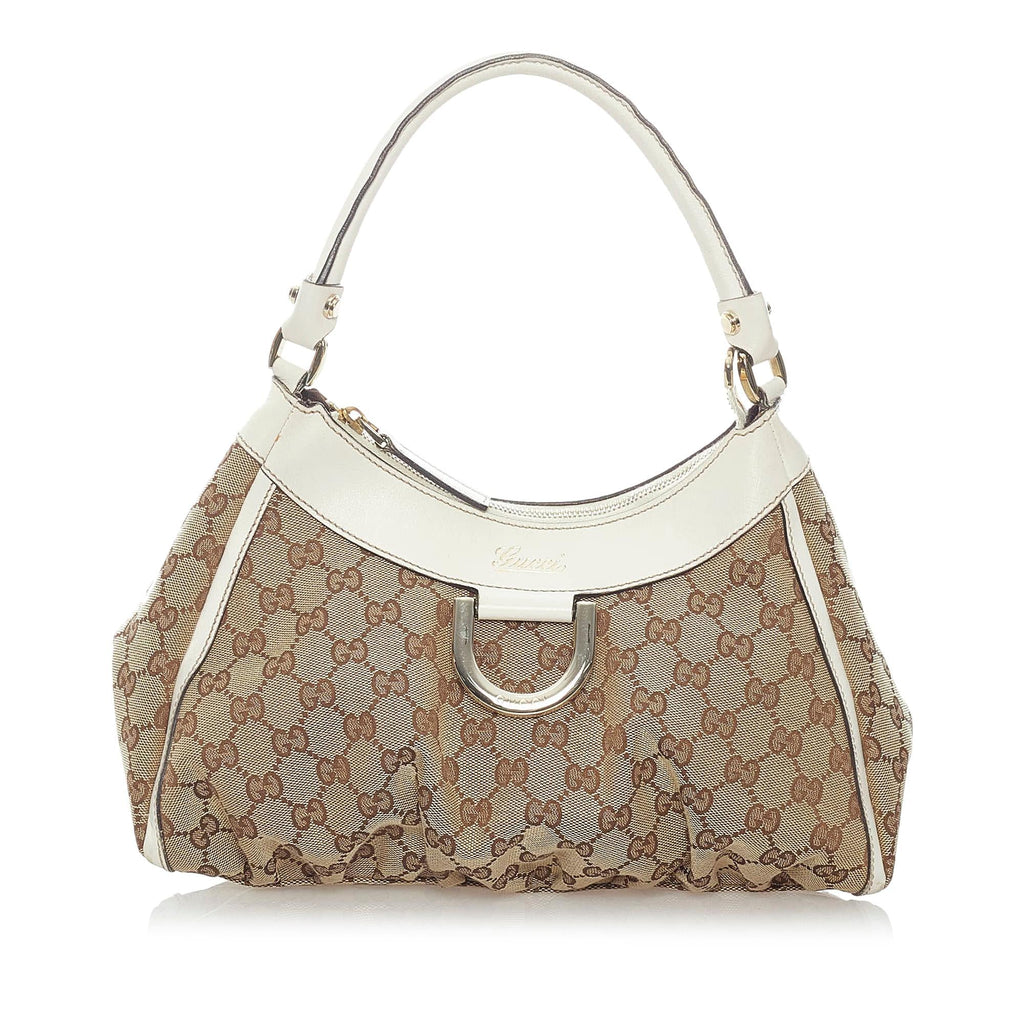 Gucci Gucci Canvas Abbey D-Ring Shoulder Bag (SHG-32886)