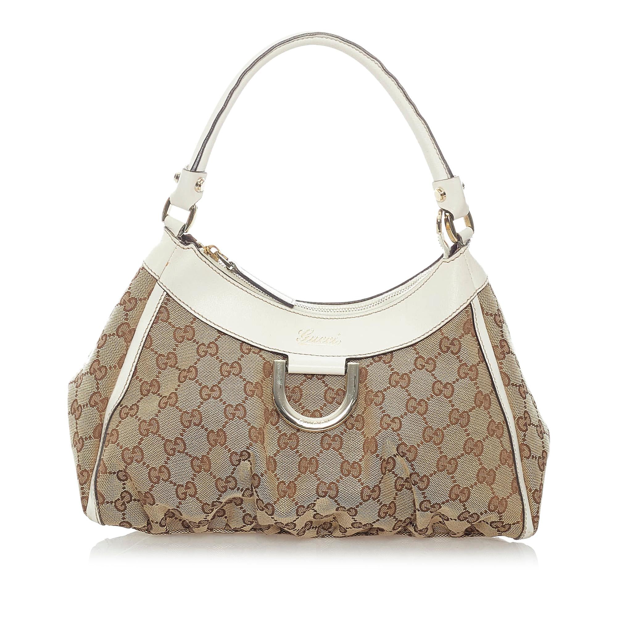 Gucci Gucci Canvas Abbey D-Ring Shoulder Bag (SHG-32886)