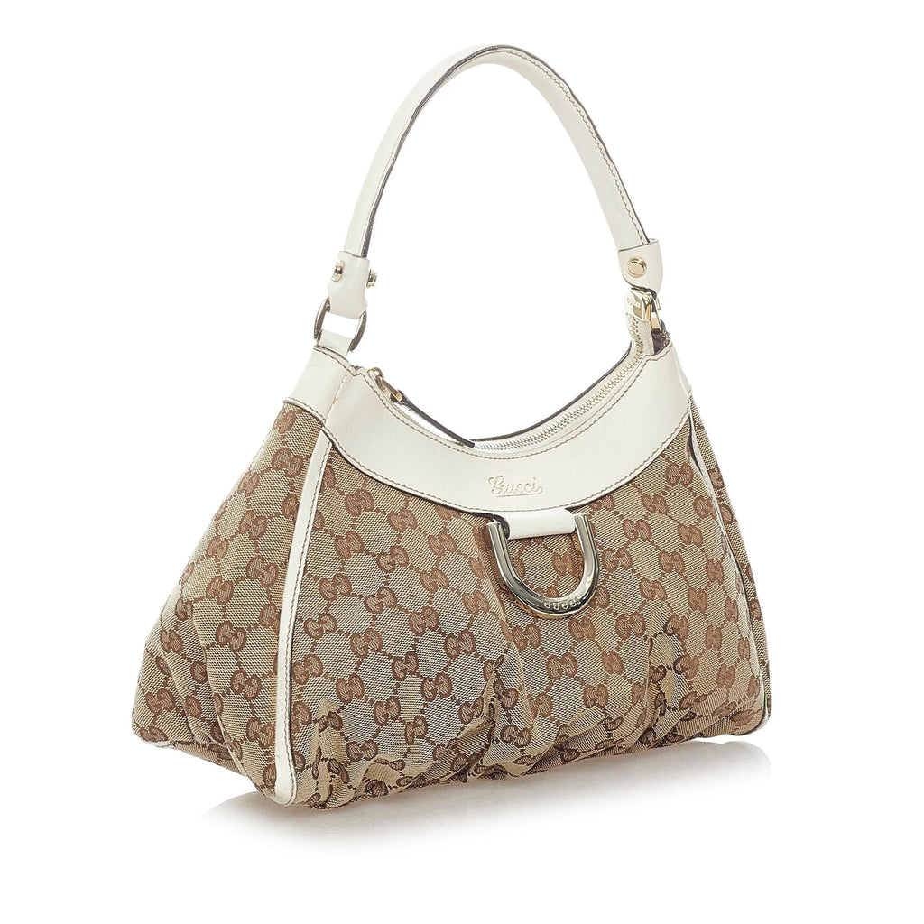 Gucci Gucci Canvas Abbey D-Ring Shoulder Bag (SHG-32886)