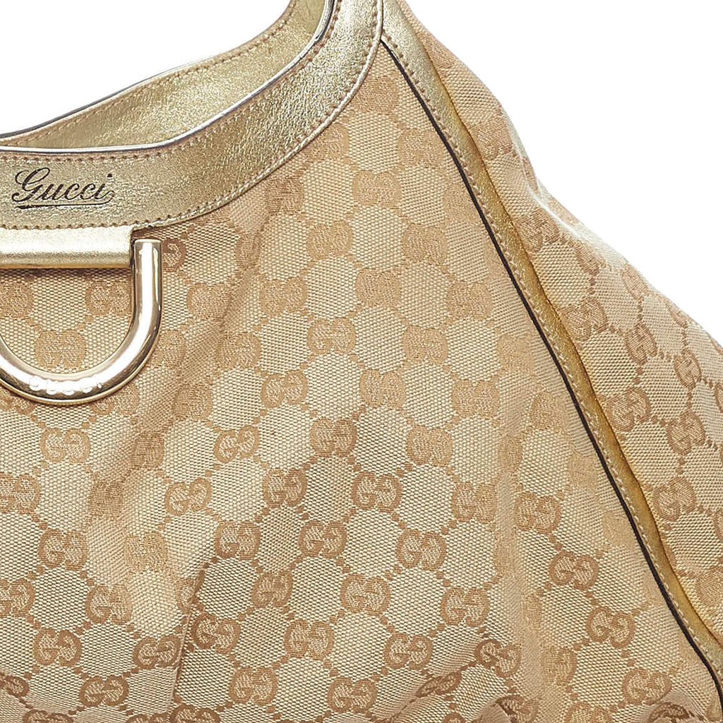 Gucci Gucci Canvas Abbey D-Ring Shoulder Bag (SHG-33230)
