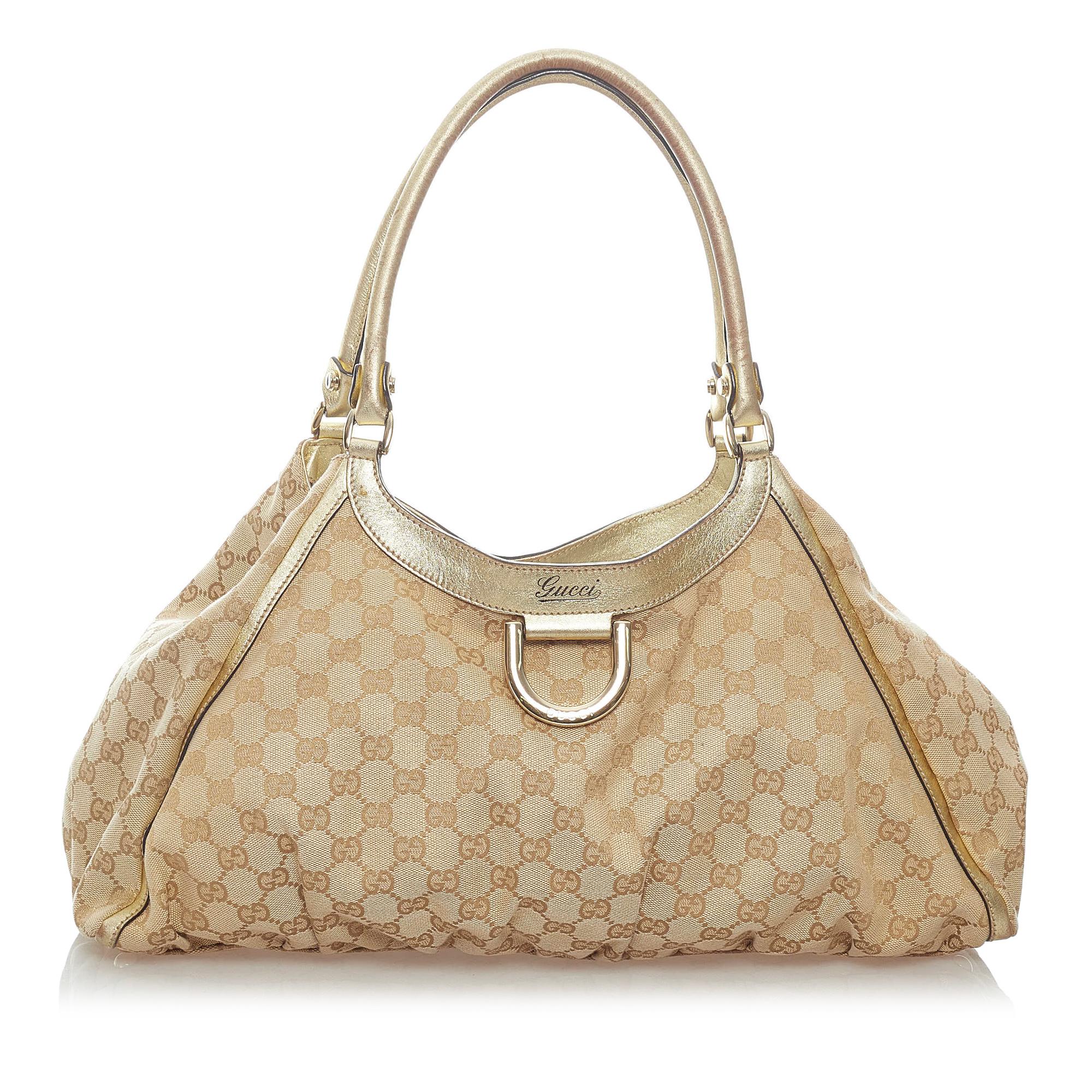 Gucci Gucci Canvas Abbey D-Ring Shoulder Bag (SHG-33230)