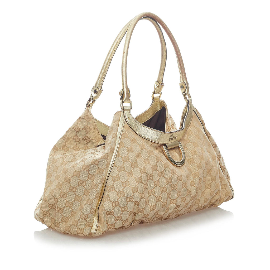 Gucci Gucci Canvas Abbey D-Ring Shoulder Bag (SHG-33230)