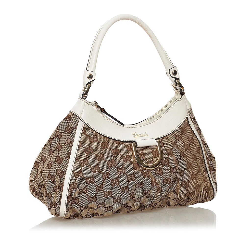 Gucci Gucci Canvas Abbey D-Ring Shoulder Bag (SHG-33347)