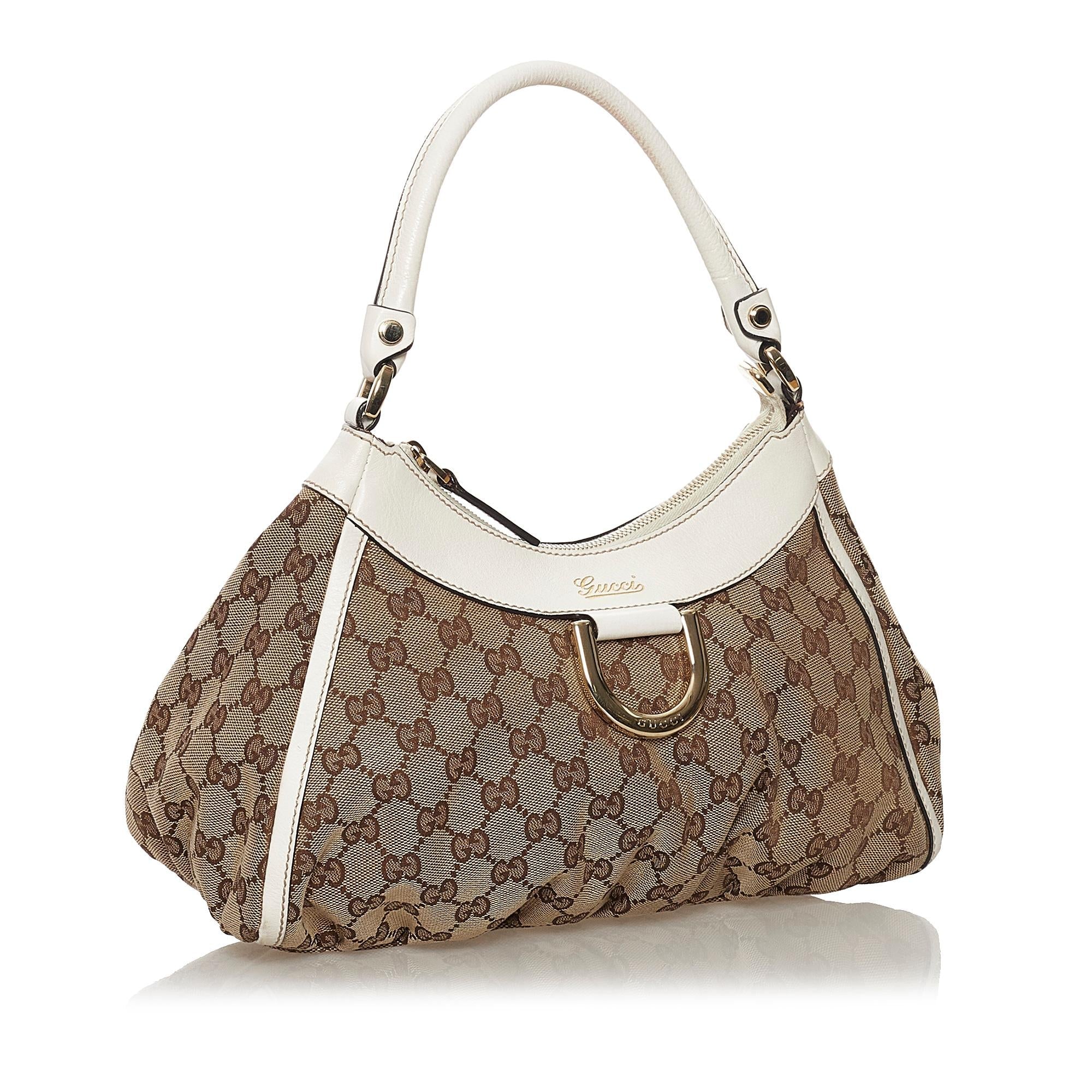 Gucci Gucci Canvas Abbey D-Ring Shoulder Bag (SHG-33347)