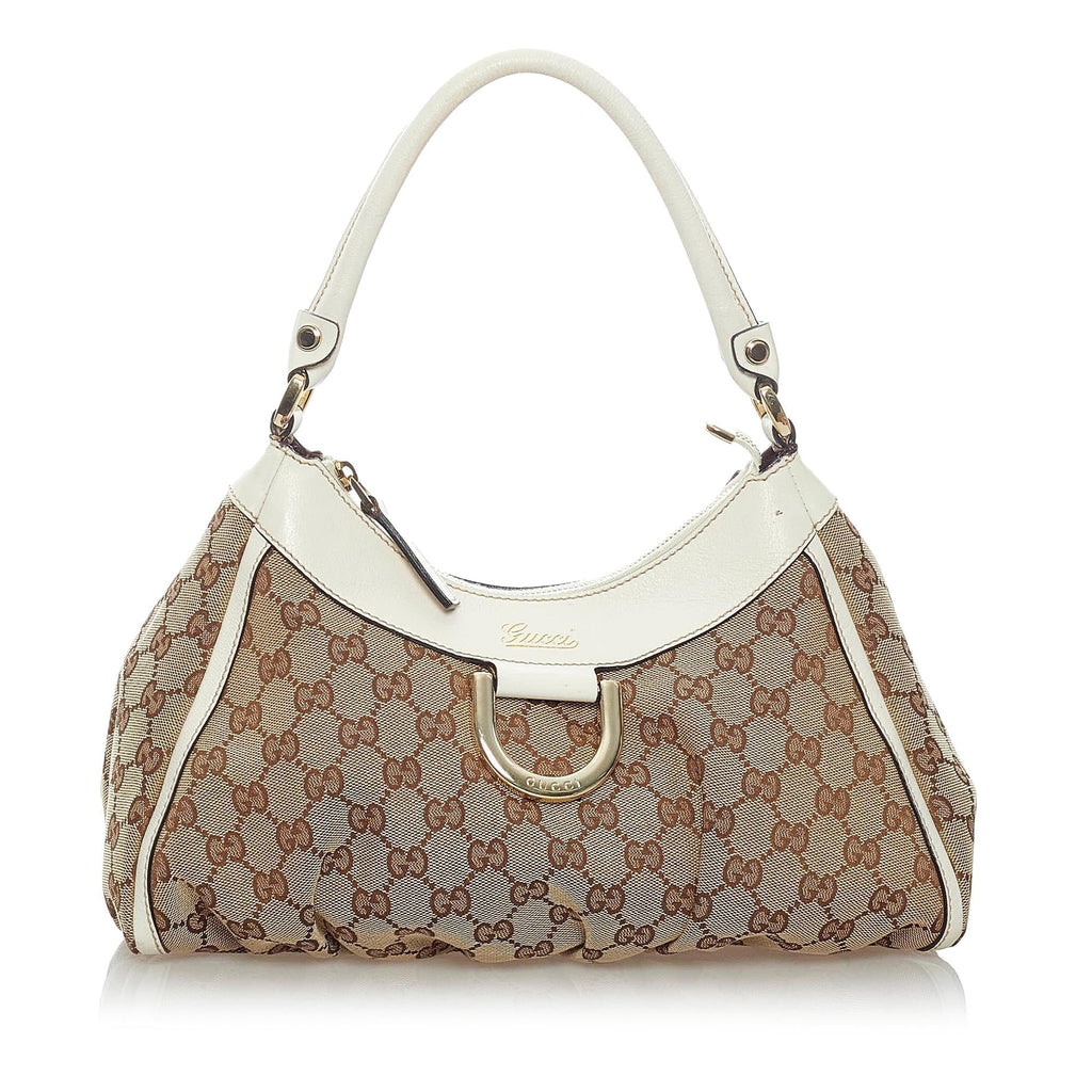 Gucci Gucci Canvas Abbey D-Ring Shoulder Bag (SHG-33525)